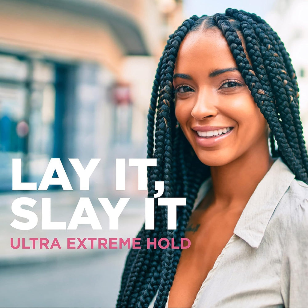 Esha Slick N Slay packaging photo emphasizes brand trusted for braids.