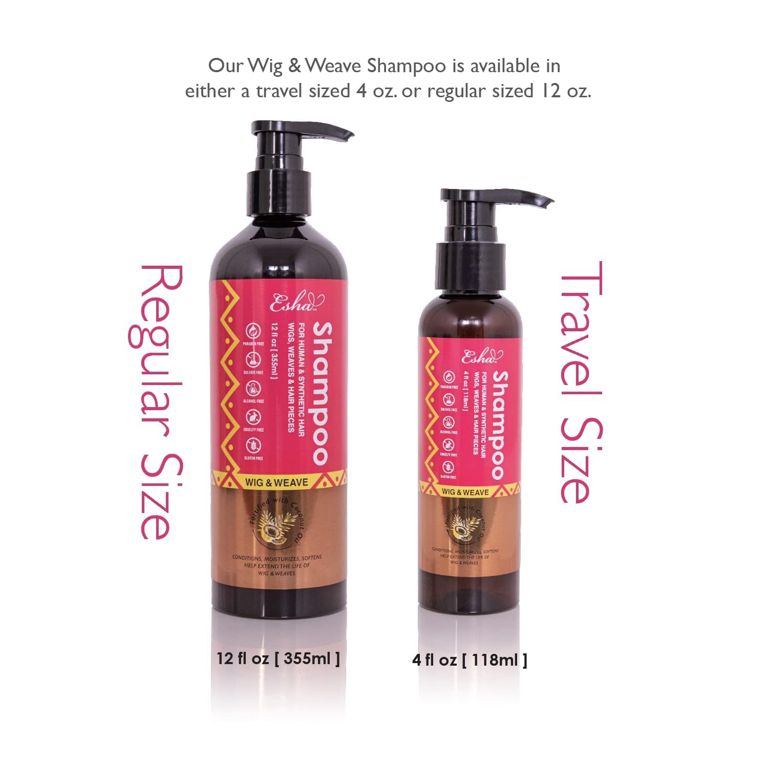 Esha Wig and Weave Revitalizing Shampoo foam demonstrates light cleansing and moisture preservation