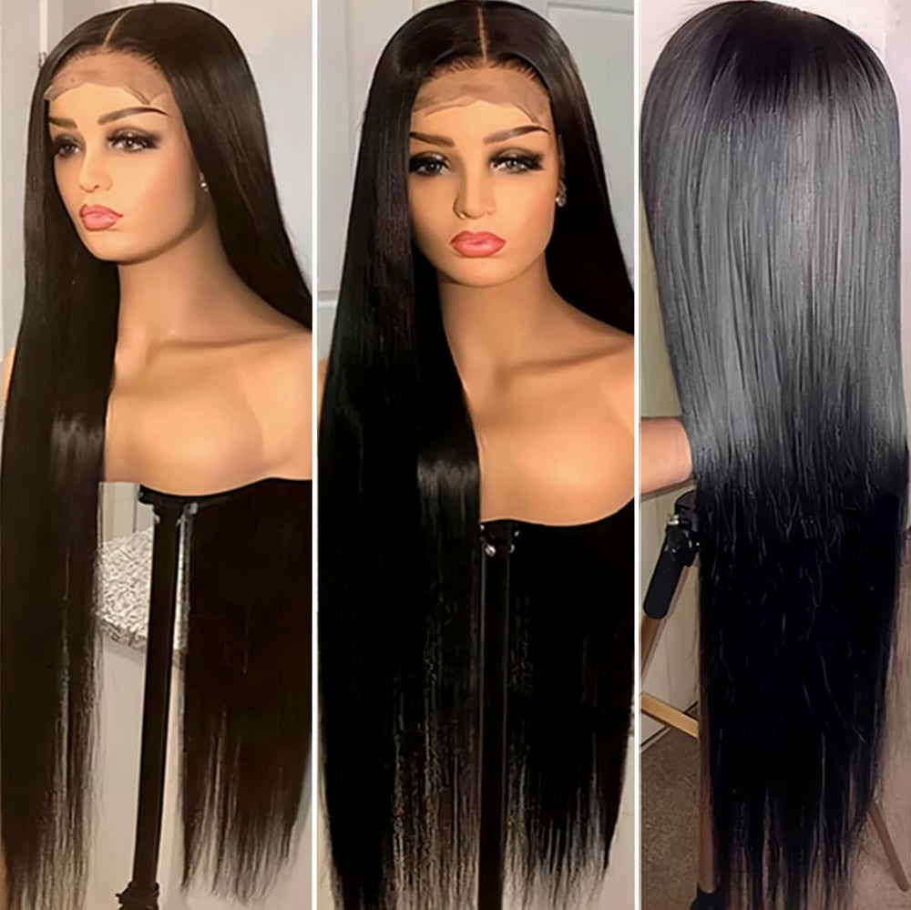 ESIWONHAIR Brazilian virgin hair 4x4 closure silky texture for versatile styling