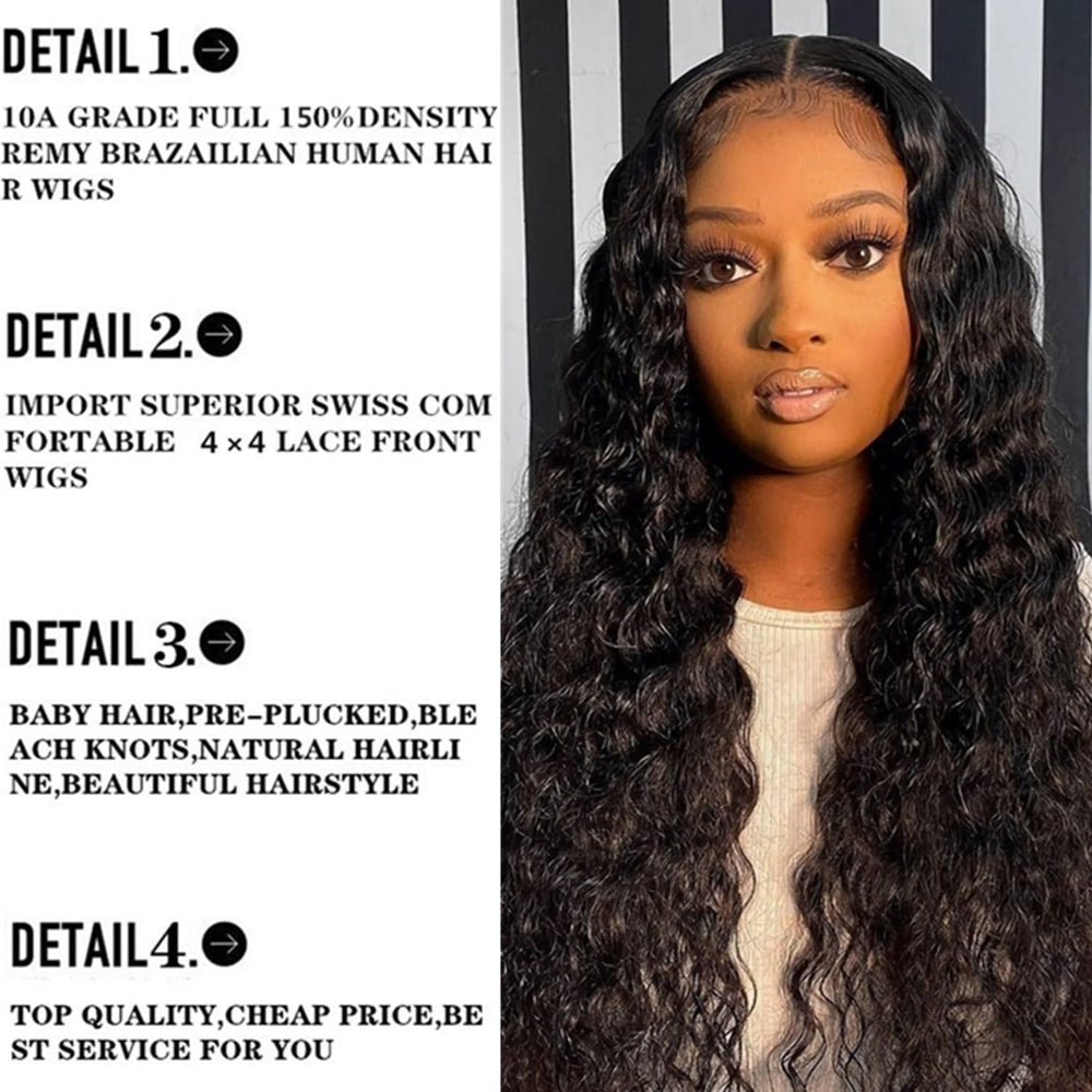ESIWONHAIR glueless wig with pre-plucked baby hairs for quick, comfortable wear.