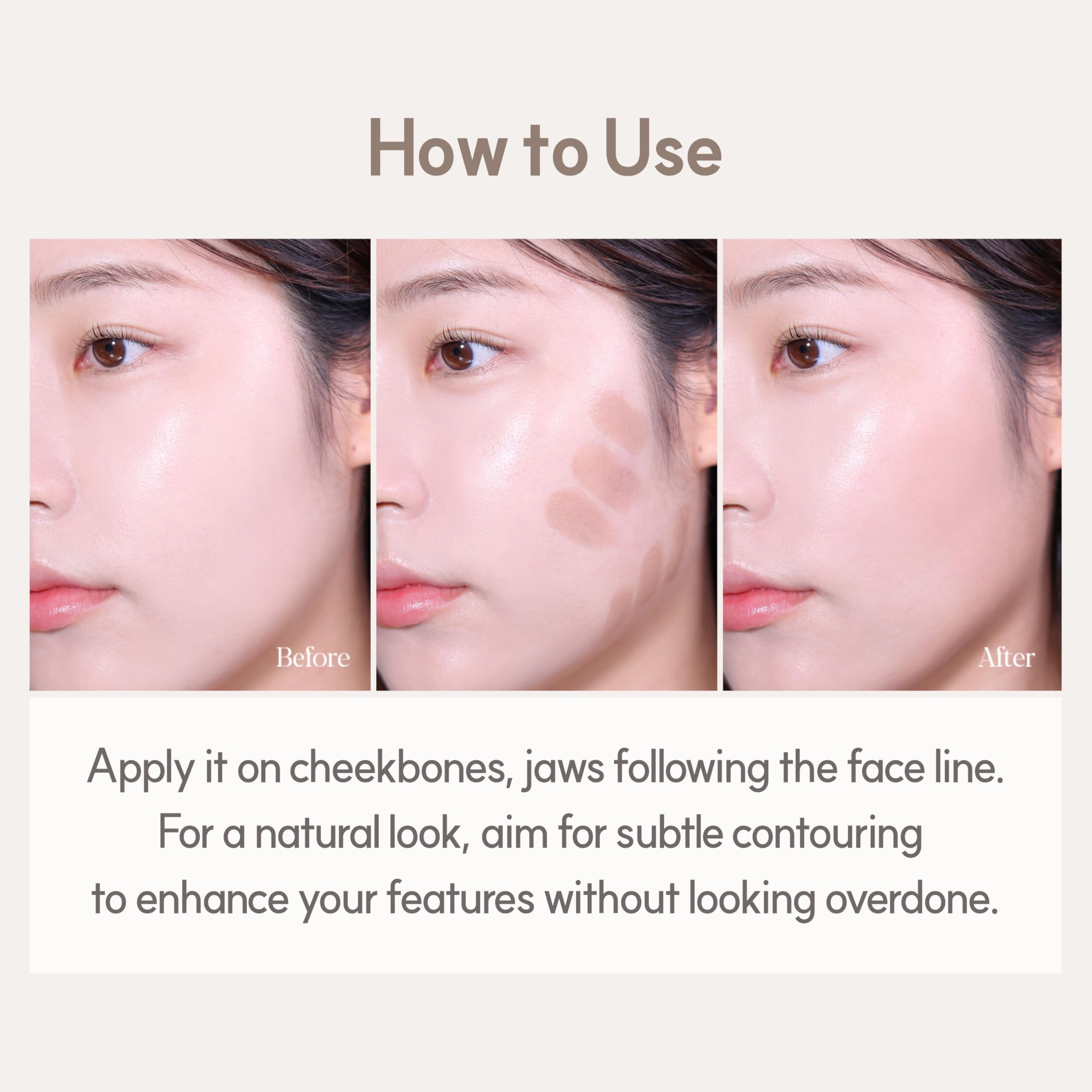 Espoir Be Glow shading stick travel-compact design for on-the-go.