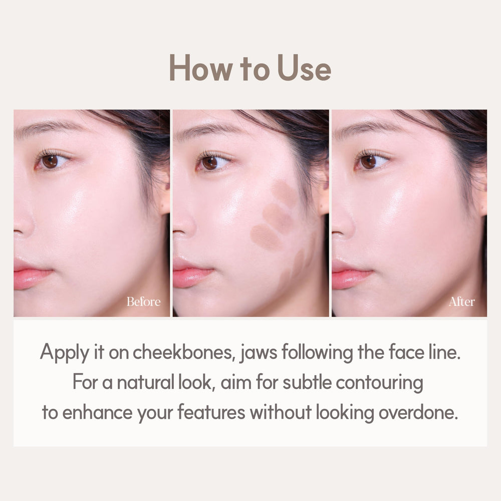 Espoir Be Glow shading stick travel-compact design for on-the-go.
