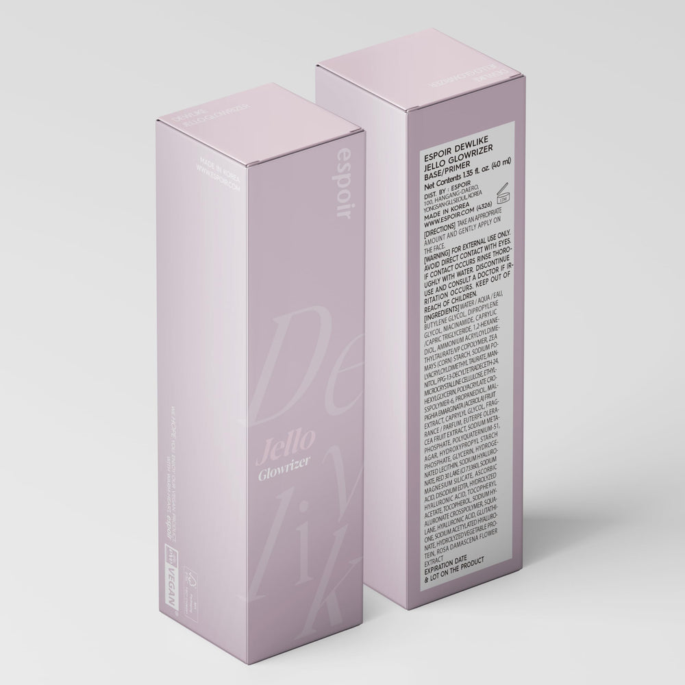 Espoir Glowrizer application on skin demonstrating smooth finish
