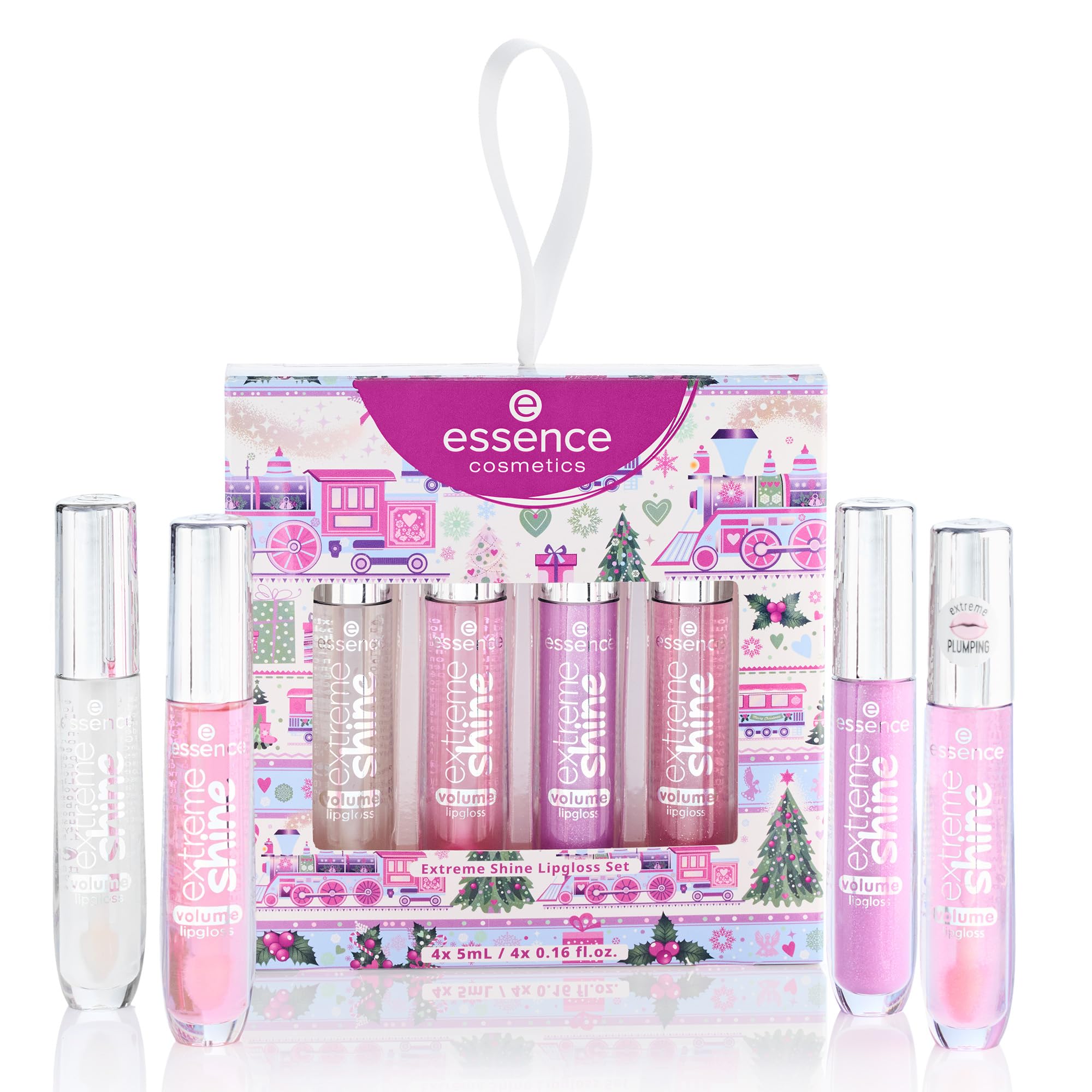 essence Extreme Shine lip gloss shade 01 swatch showing crystal-clear shine for everyday glam