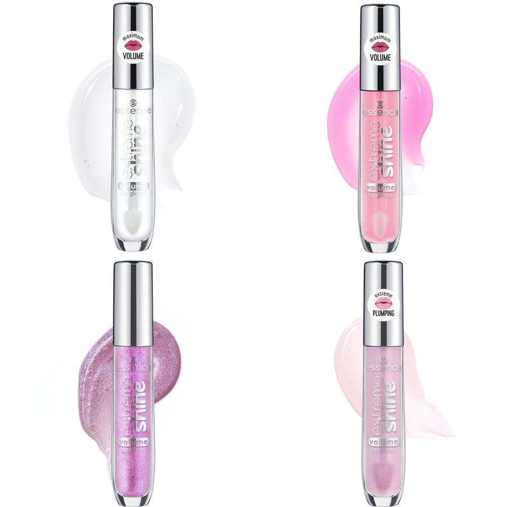 essence Extreme Shine lip gloss shade 102 swatch providing luminous color with high gloss