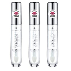 essence Extreme Shine Volume Lip Gloss 3-pack packaging showcases eco-friendly, compact design.