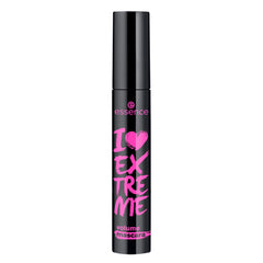 essence i love extreme volume mascara brush closeup highlights large fiber brush for dramatic volume.