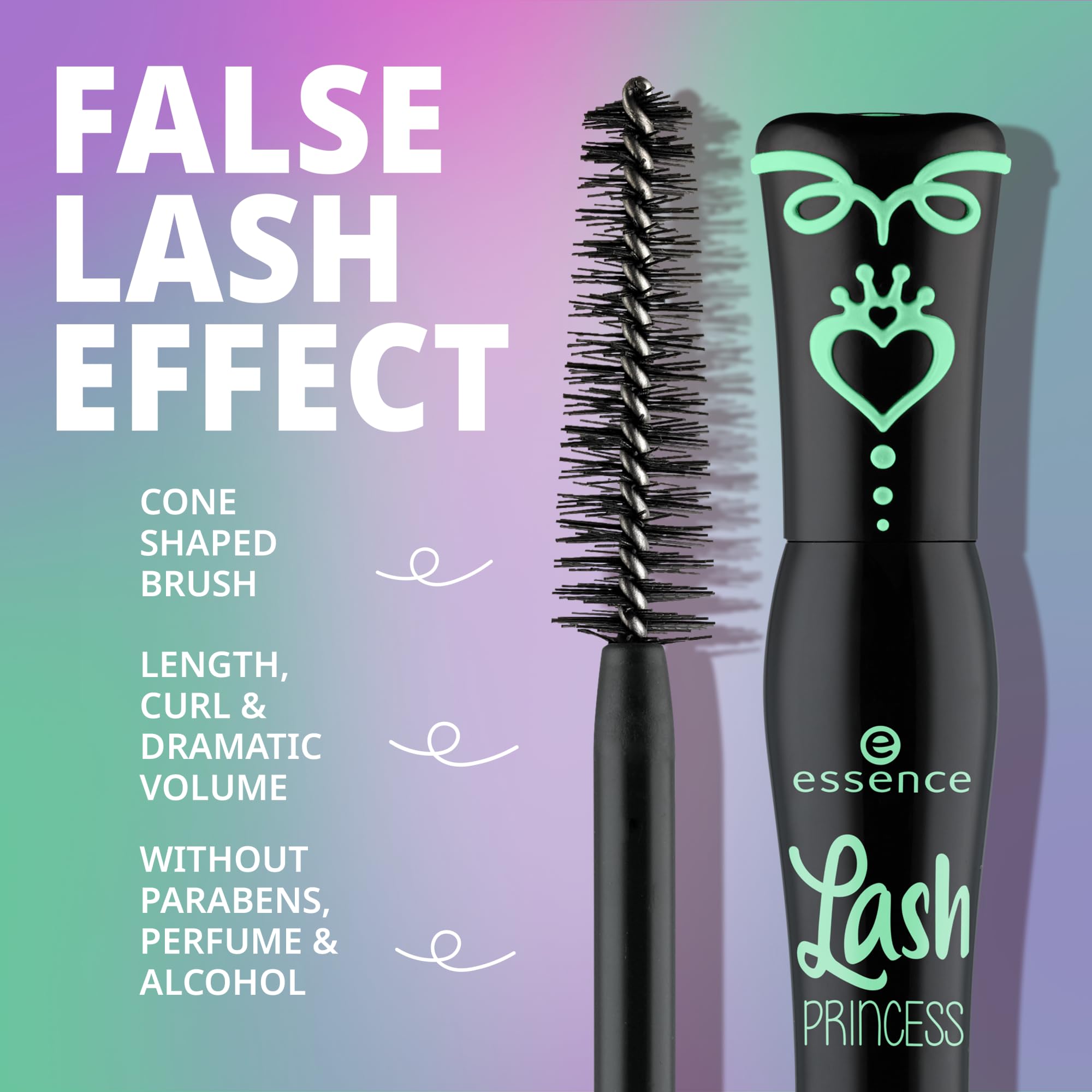 Essence Lash Princess Curl & Volume mascara tube for lift and fullness
