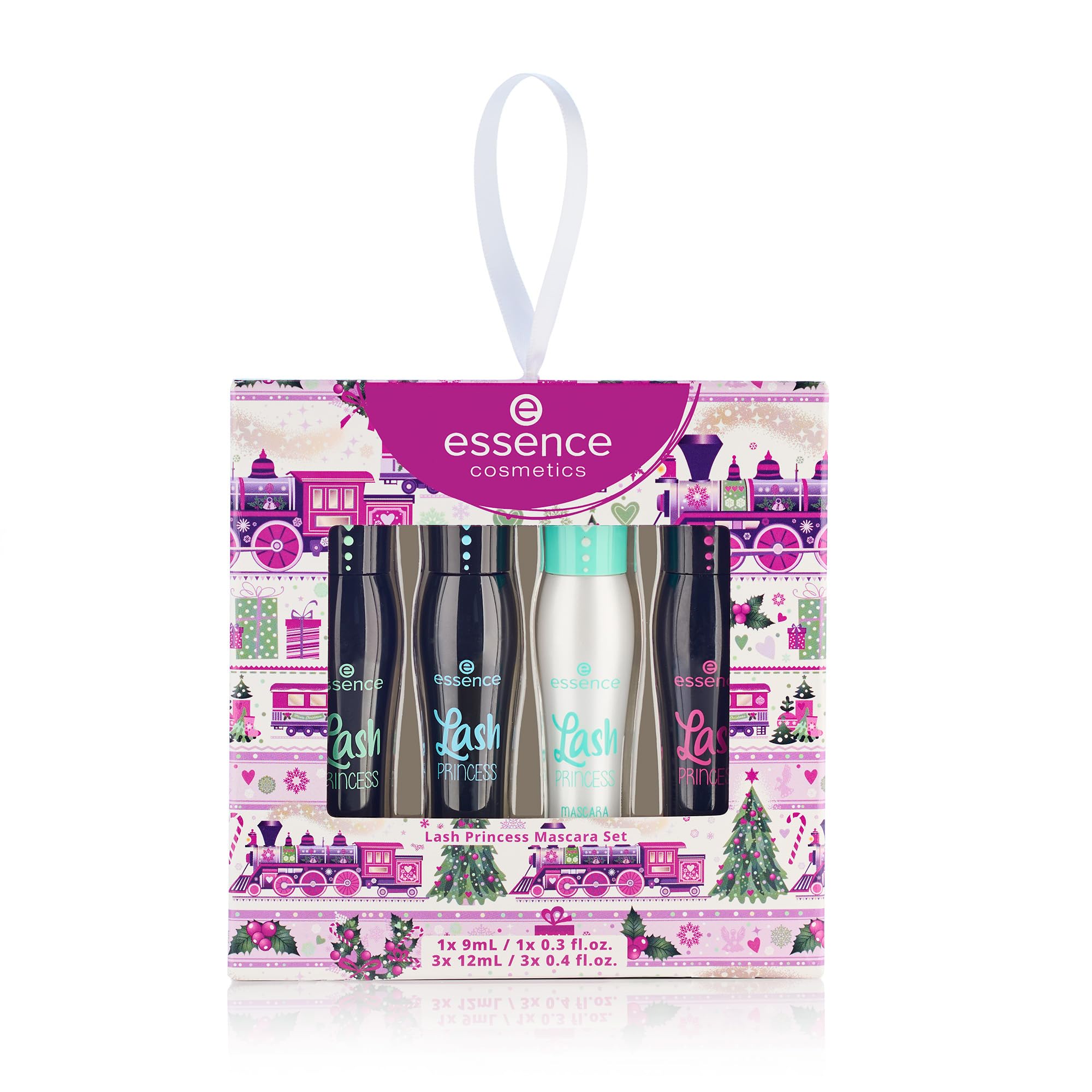 Essence Lash Princess Holiday Gift Set Box with festive packaging for gifting