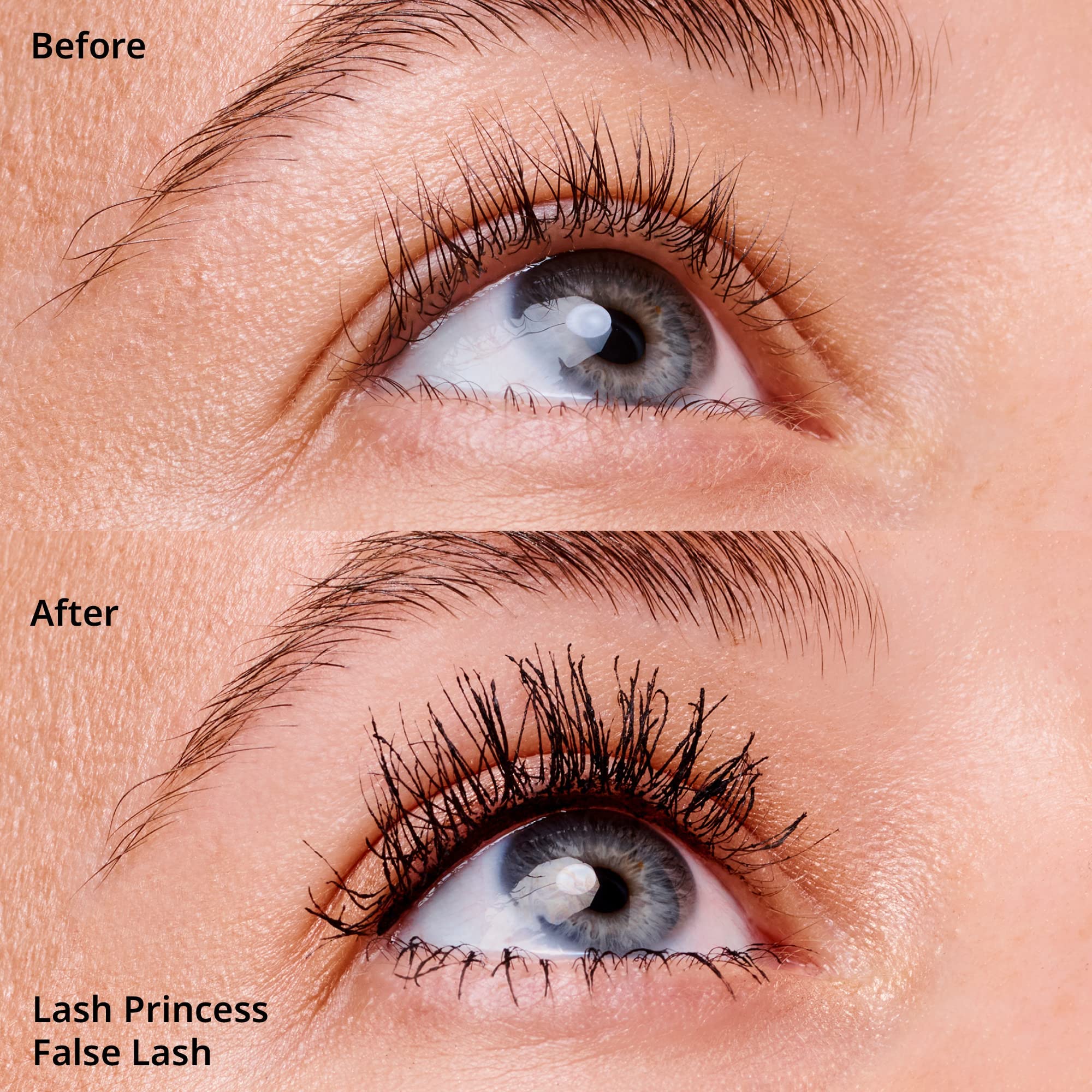 essence lash-princess mascara conic brush close-up shows length and volume potential