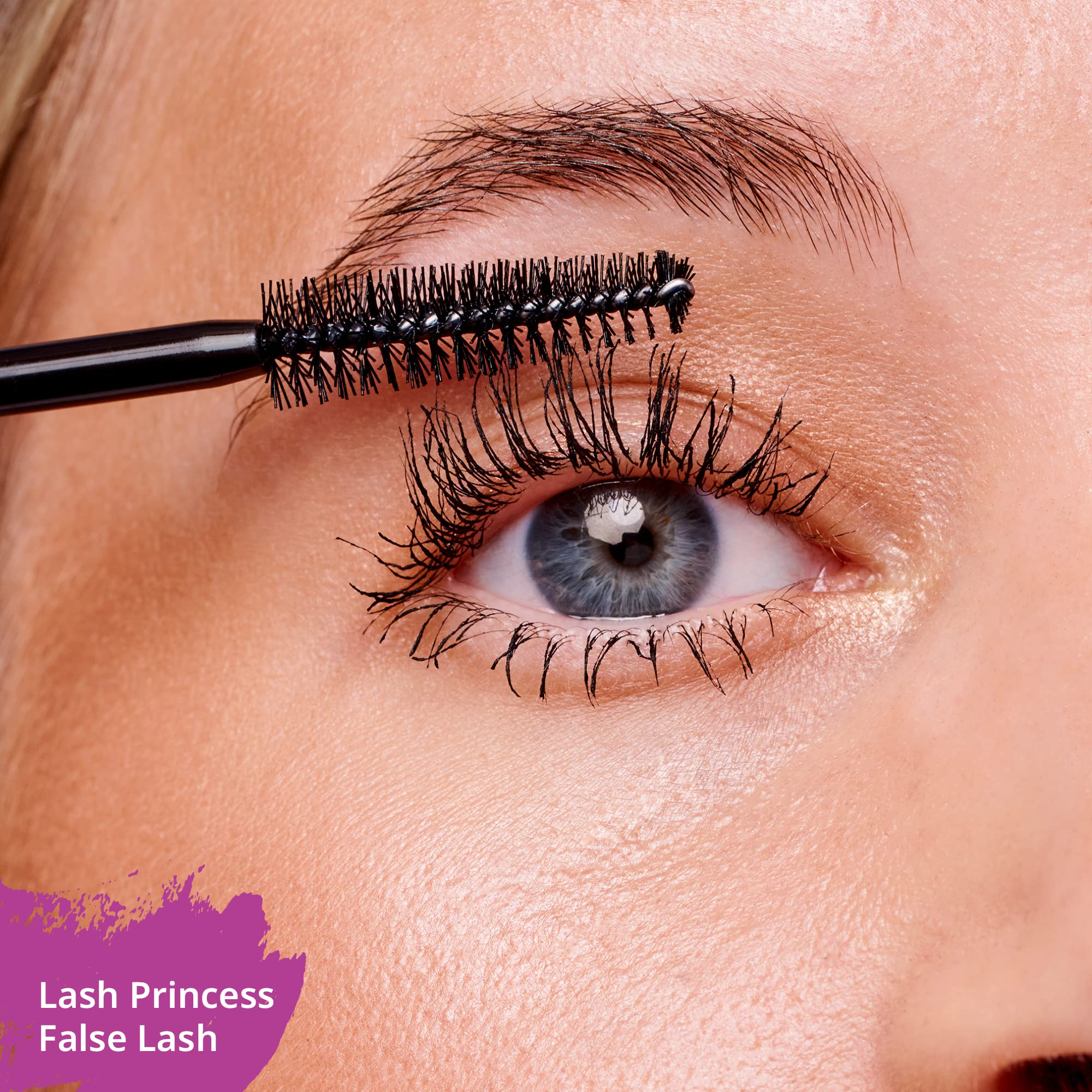 Essence Lash Princess glossy black swatch on skin showing intense pigment payoff benefit