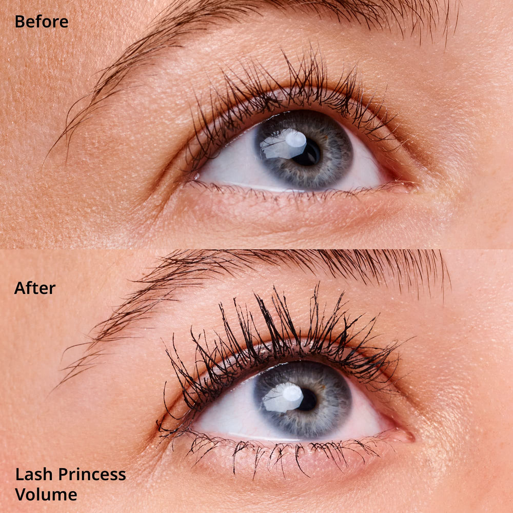 essence Lash Princess mascara bottle side view highlights sleek design