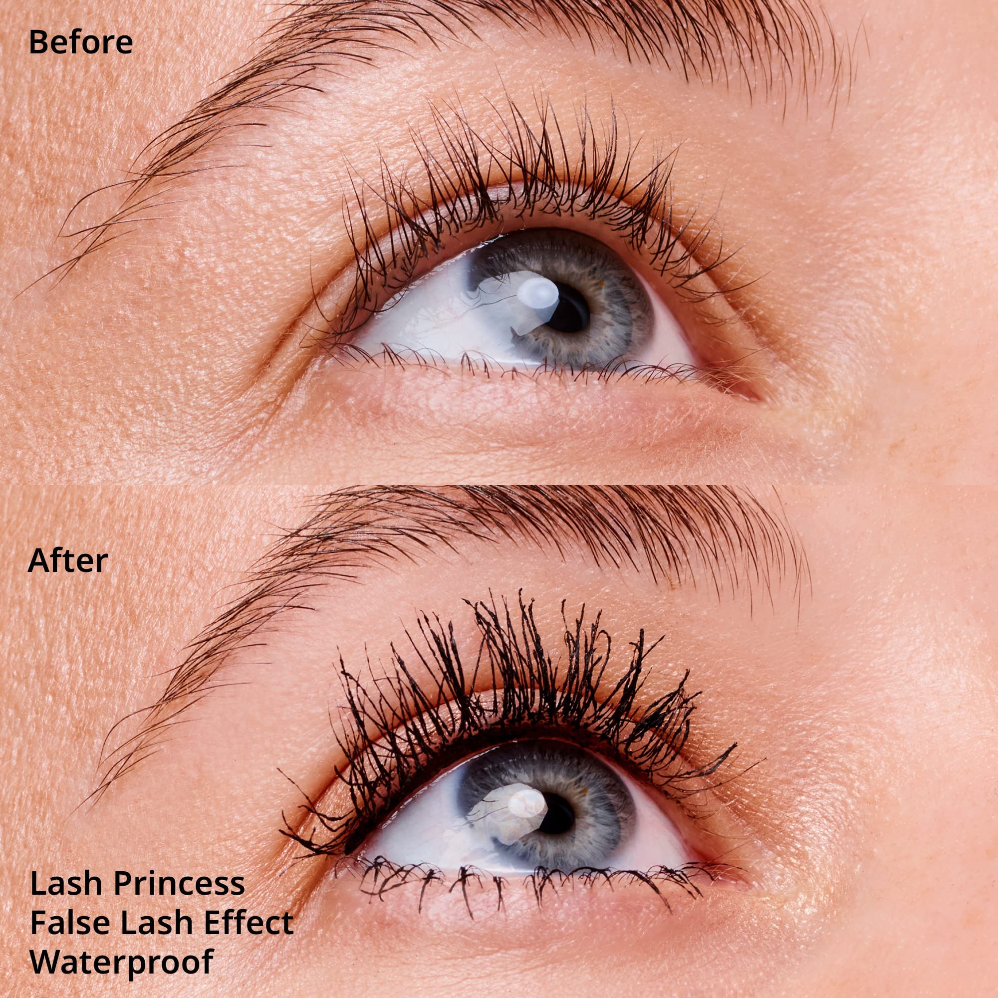 essence Lash Princess Waterproof Mascara conic brush boosts dramatic length and volume