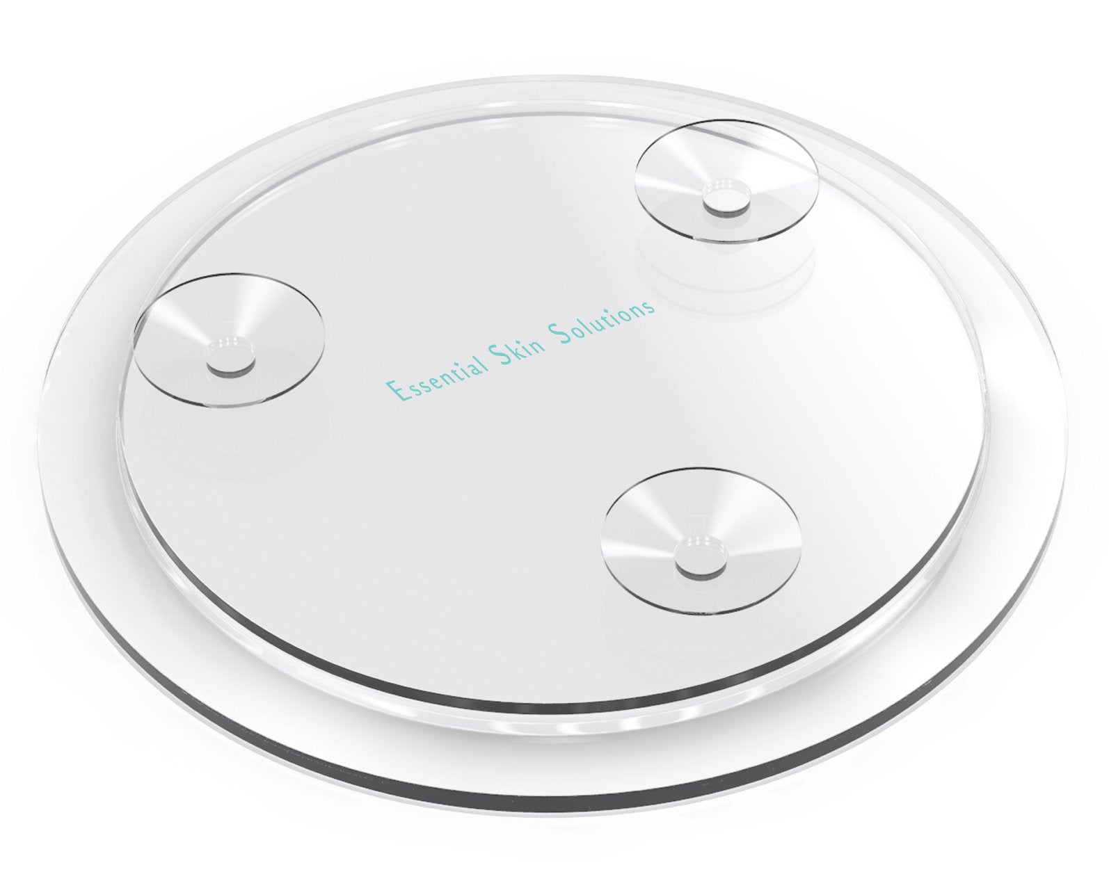 Essential Skin Solutions concave mirror detail helps close-up facial grooming tasks.