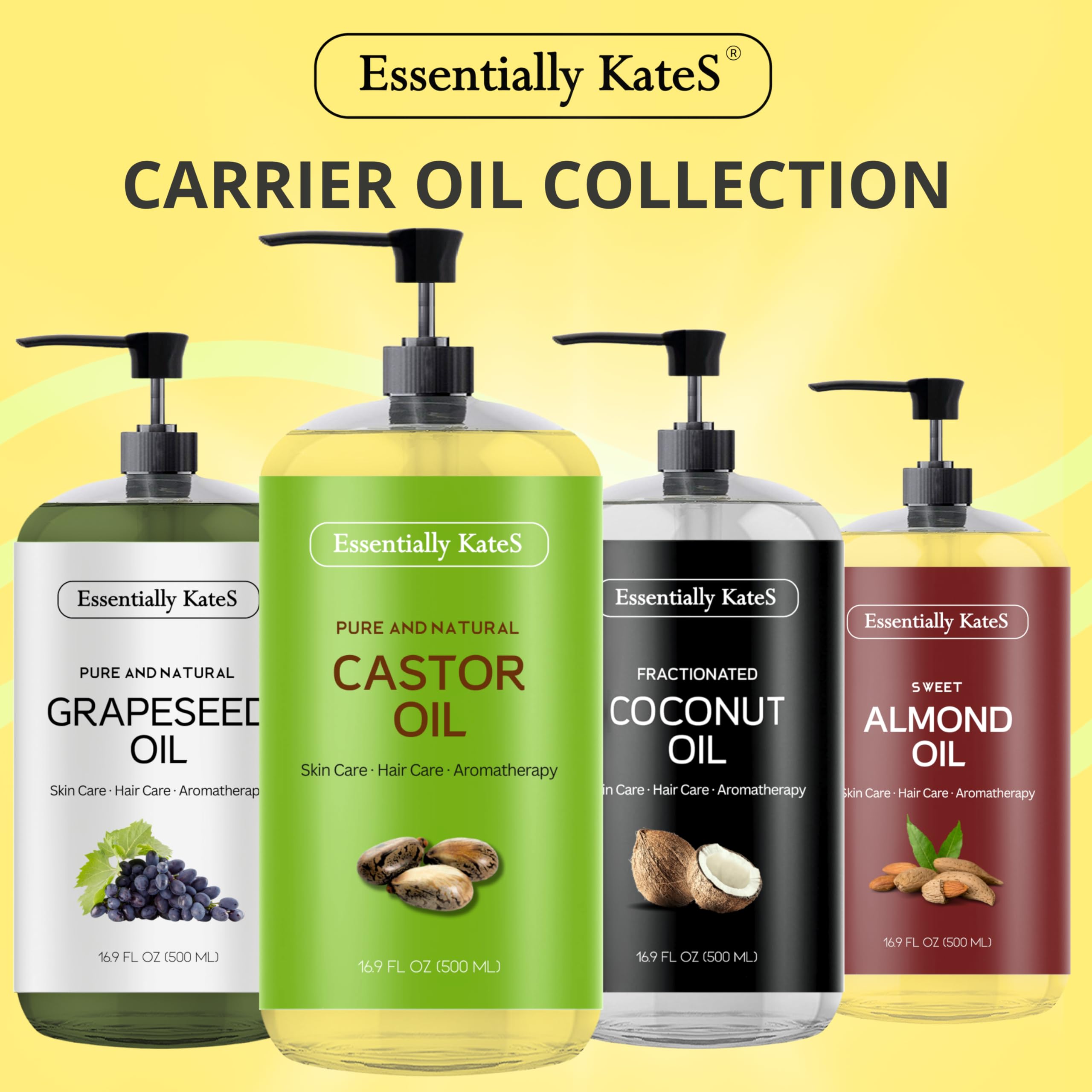 Essentially KateS Castor Oil cold-pressed process preserves natural nutrients.