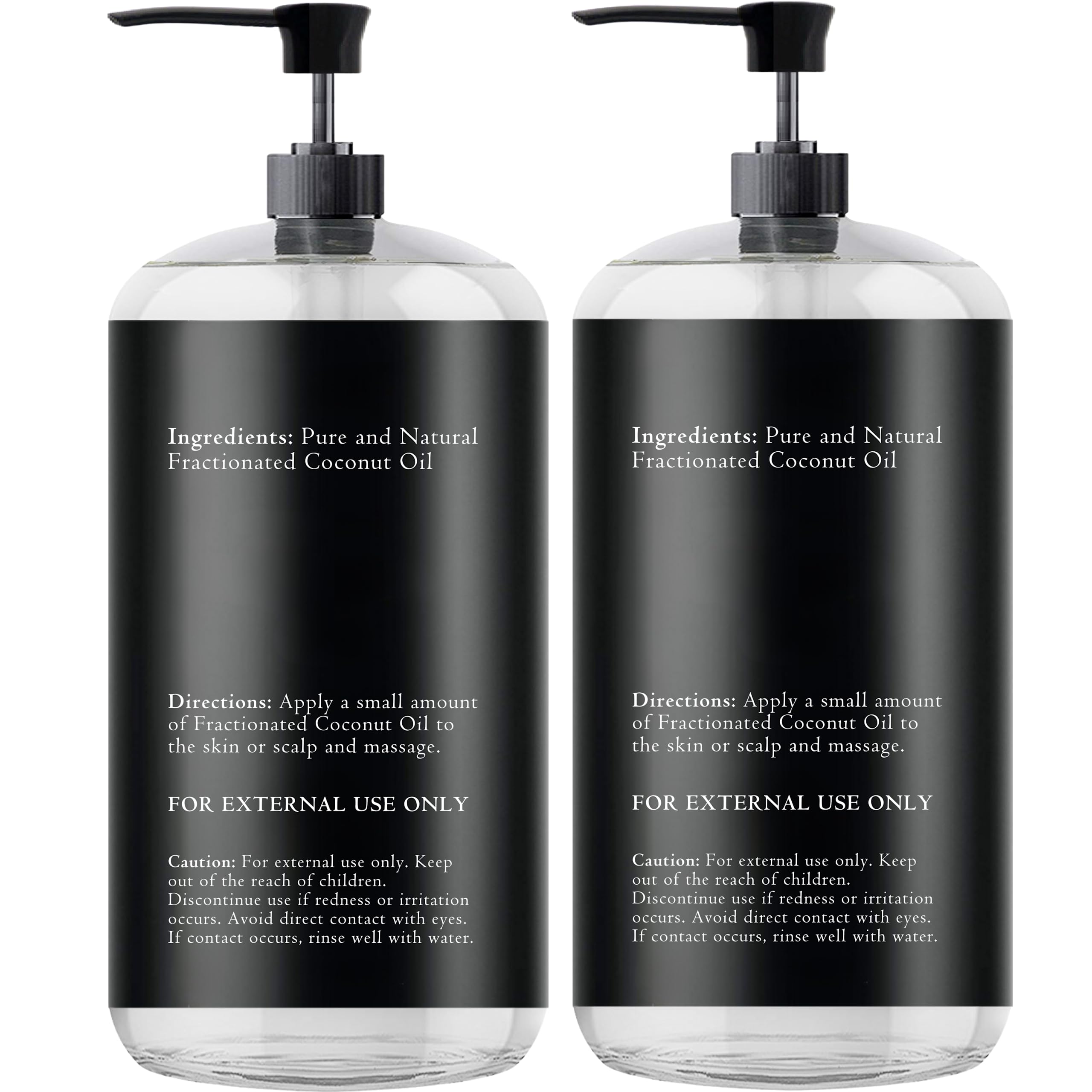 Essentially KateS fractionated coconut oil massage oil image hints at fast-absorbing non-greasy massage.