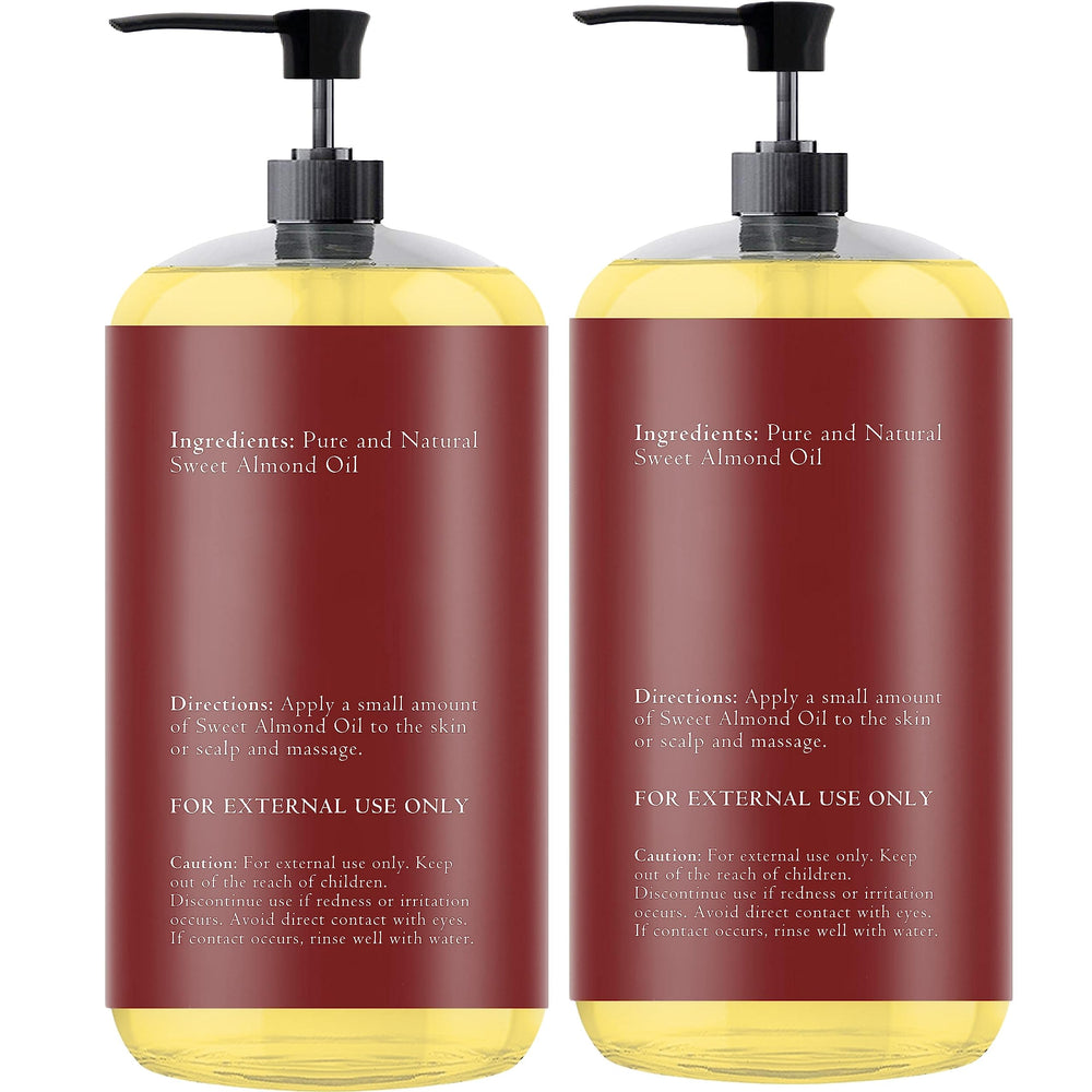 Essentially KateS Sweet Almond Oil packaging box showing two-bottle value.