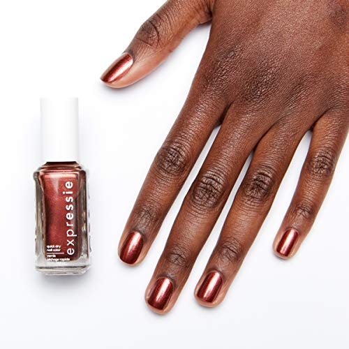 Essie Apricot Cuticle Oil beside expressie for nourishing post-application care.