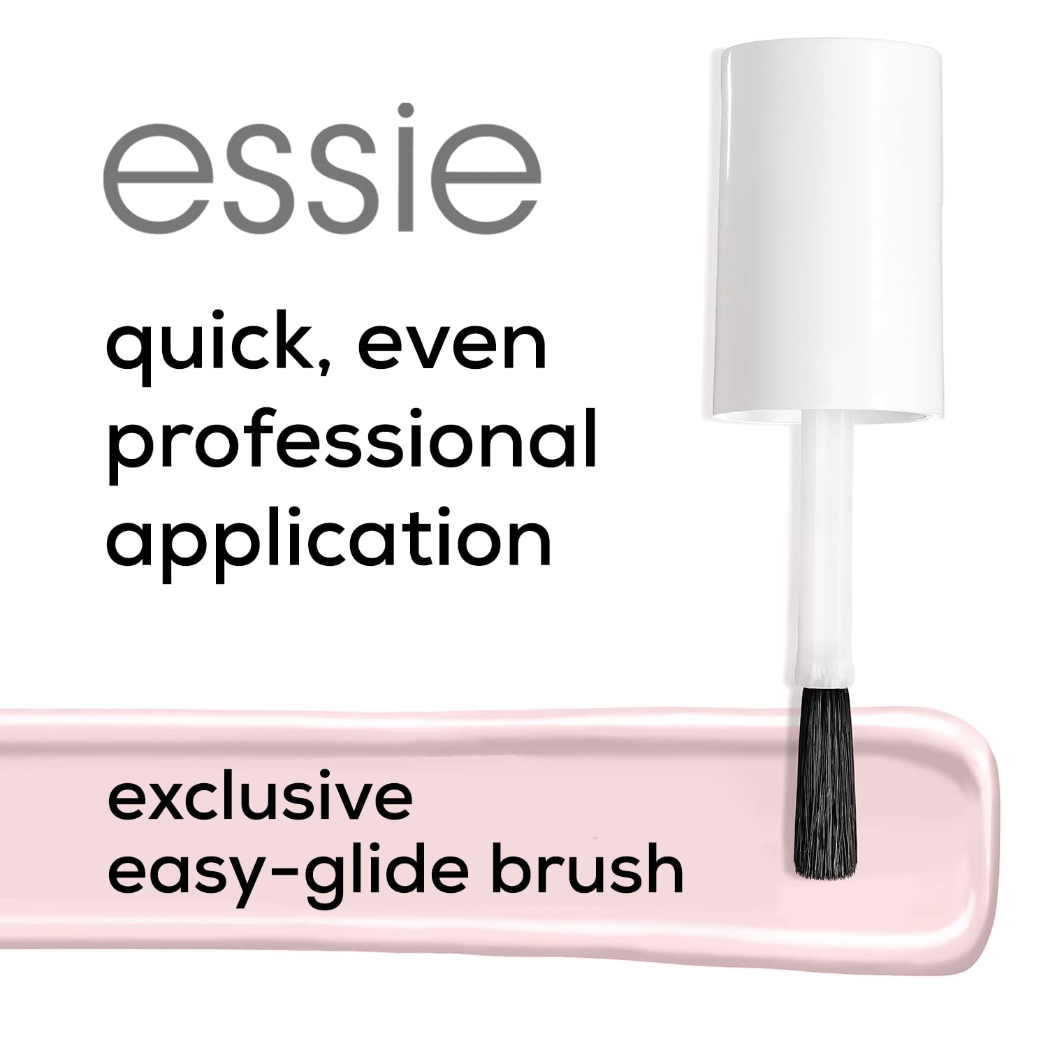 essie Ballet kit glossy finish on nails signals long-lasting shine with proper care.
