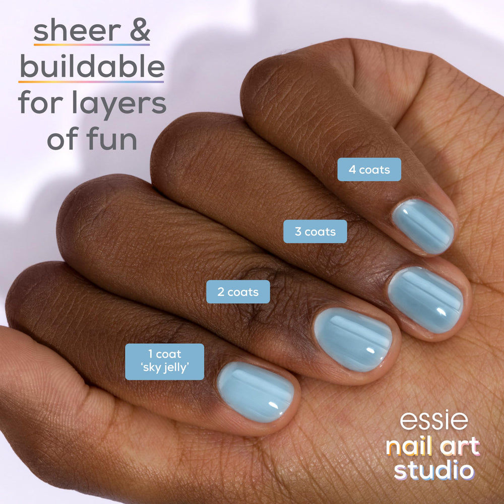 essie Easy Glide Brush enabling quick streak-free home application
