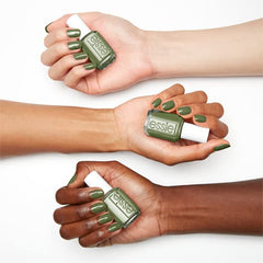 essie easy-glide brush close-up demonstrates smooth, professional application