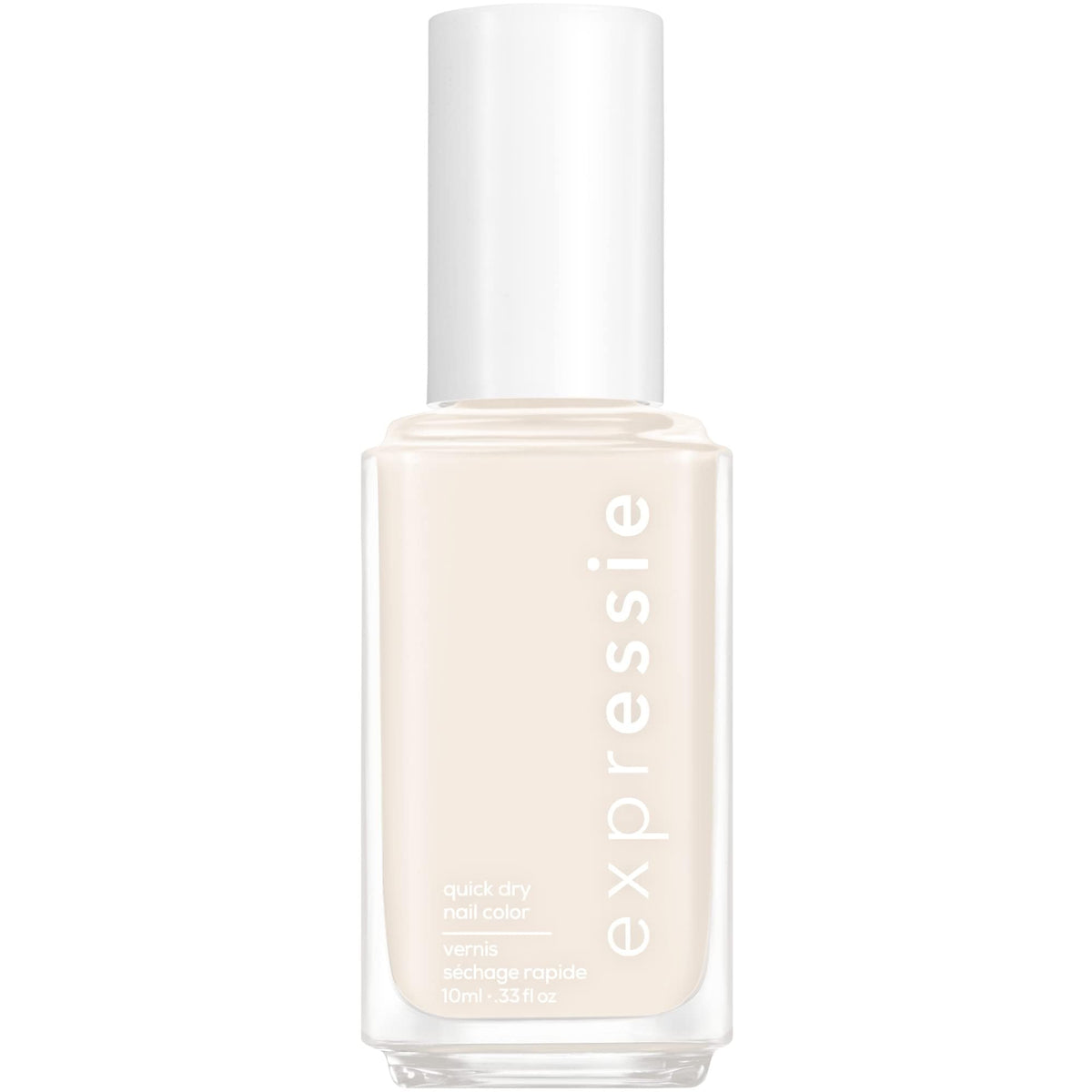 Essie Expressie Daily Grind bottle with fast-dry cream eggshell white polish