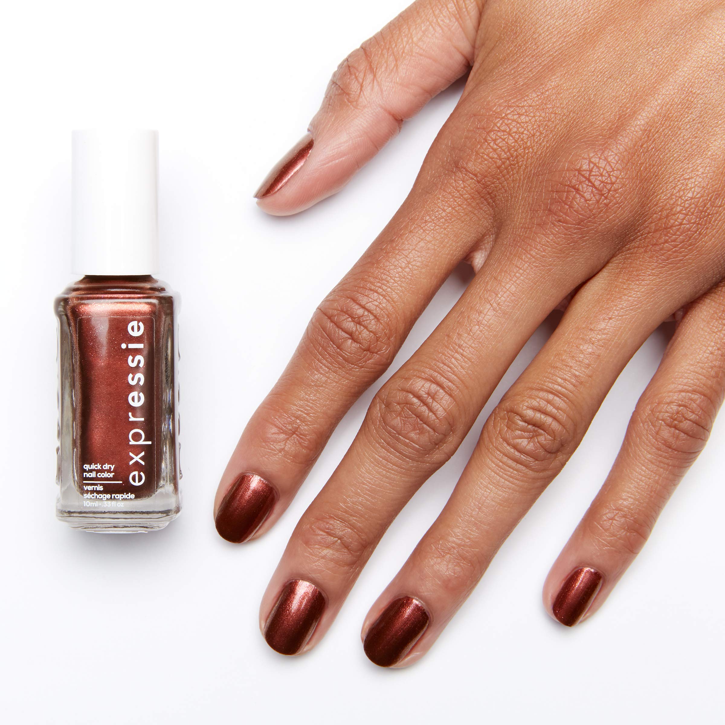 Essie Expressie packaging with logo on display.
