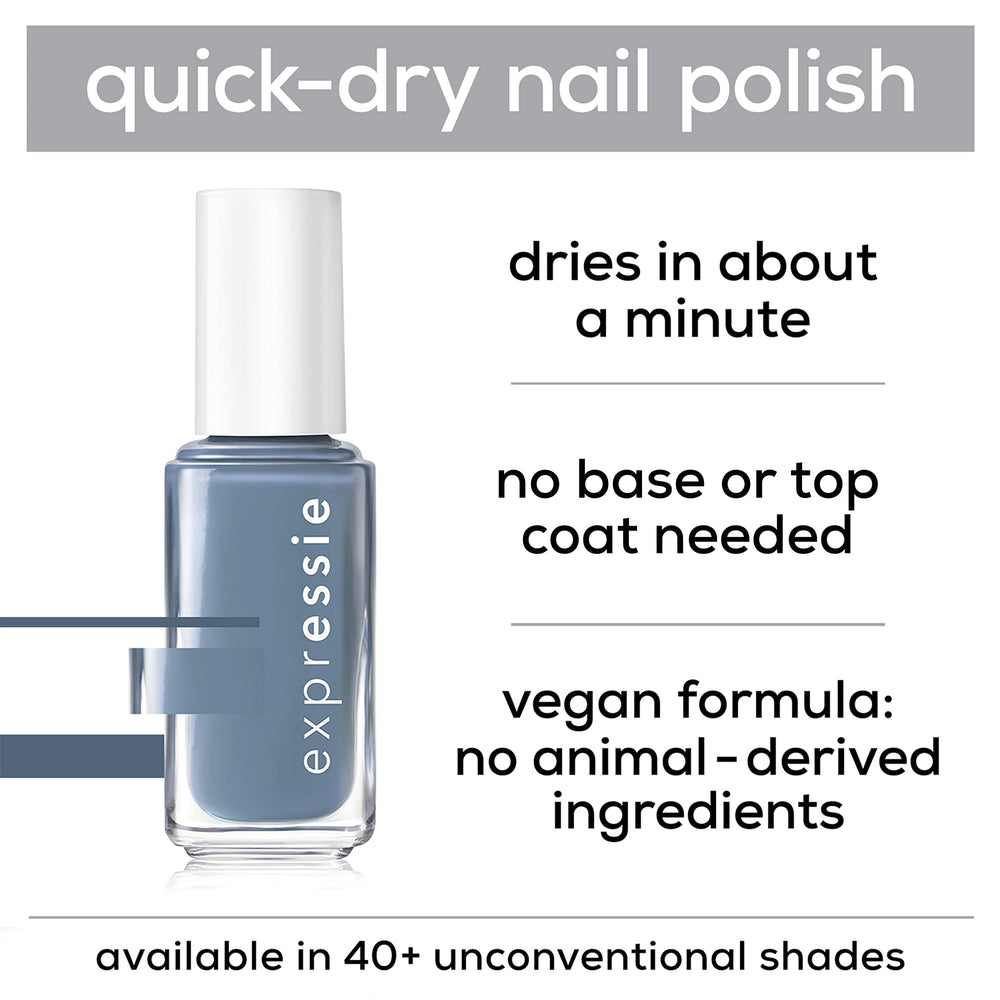 essie expressie wine red wet-application captures minute-dry feel for on-the-go nails.