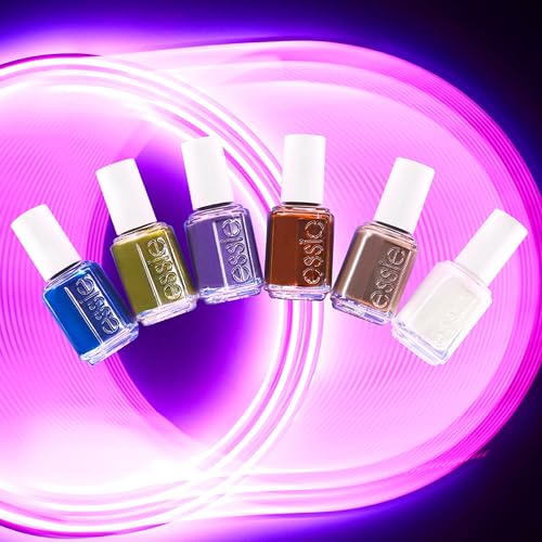 essie Meet Me at Midnight pairs with apricot cuticle oil for a pampered routine.