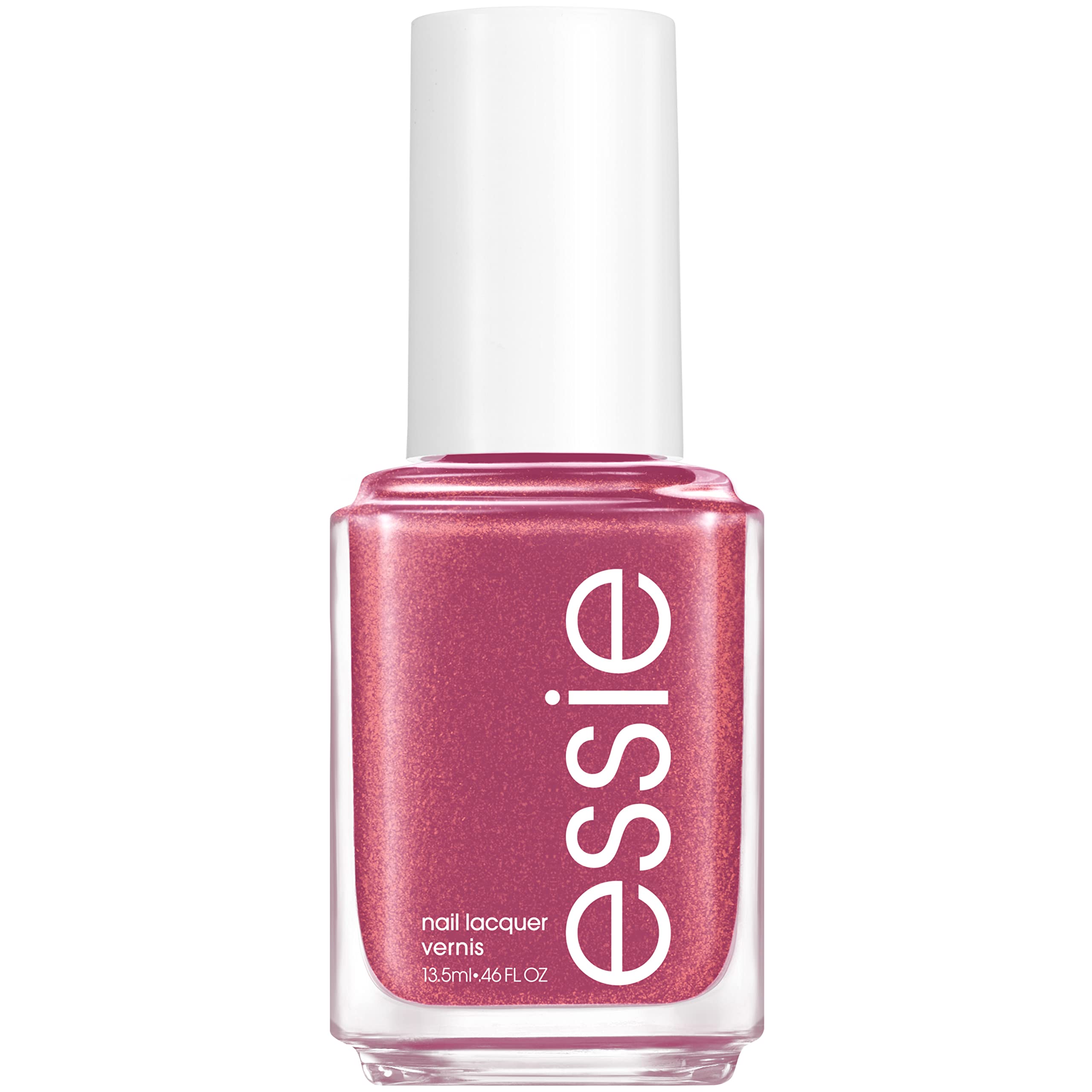 Essie ferris of them all mauve-plum bottle with shimmer finish for chic nails.