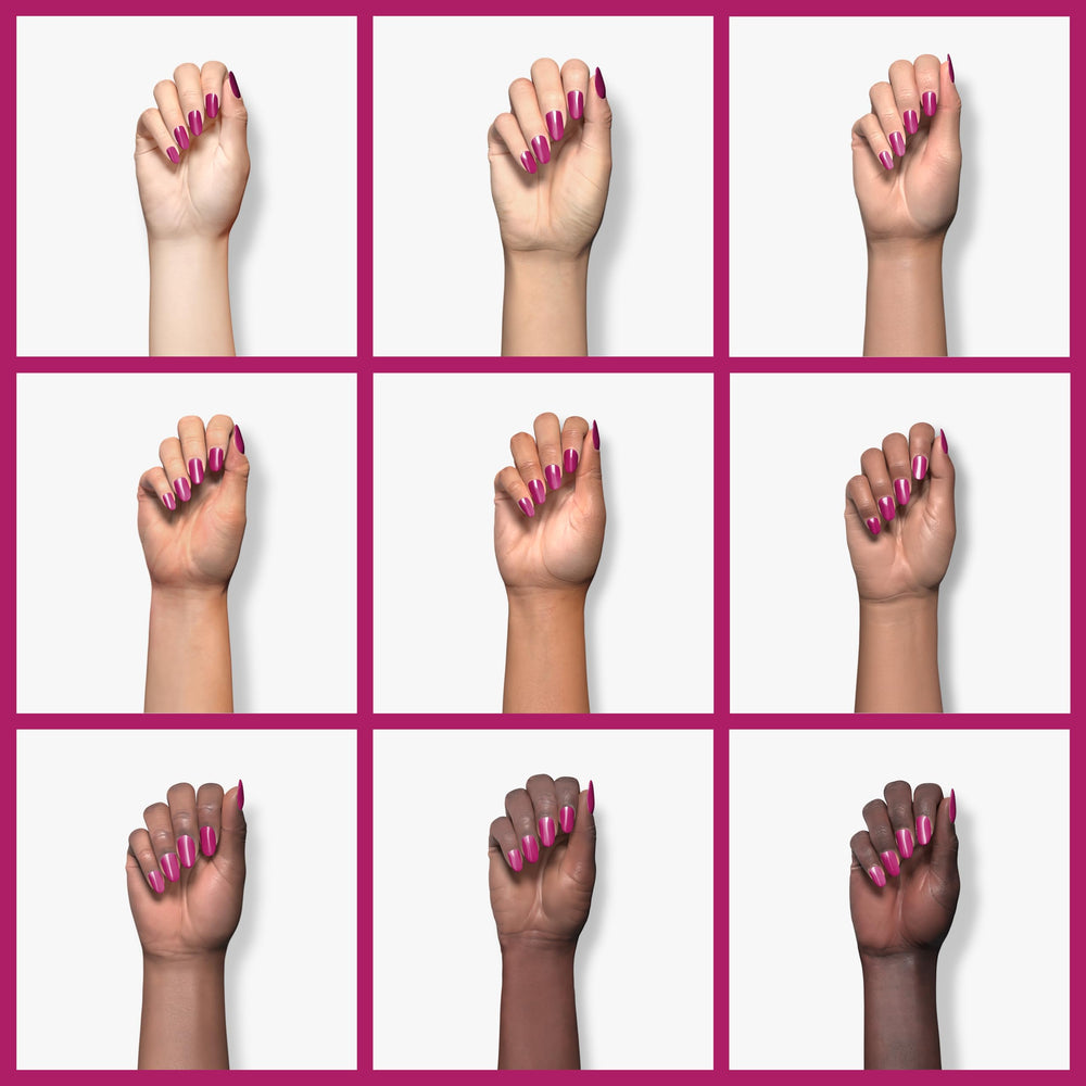 Essie Flowerista polish brush application demonstrates smooth, even coverage for salon-like results