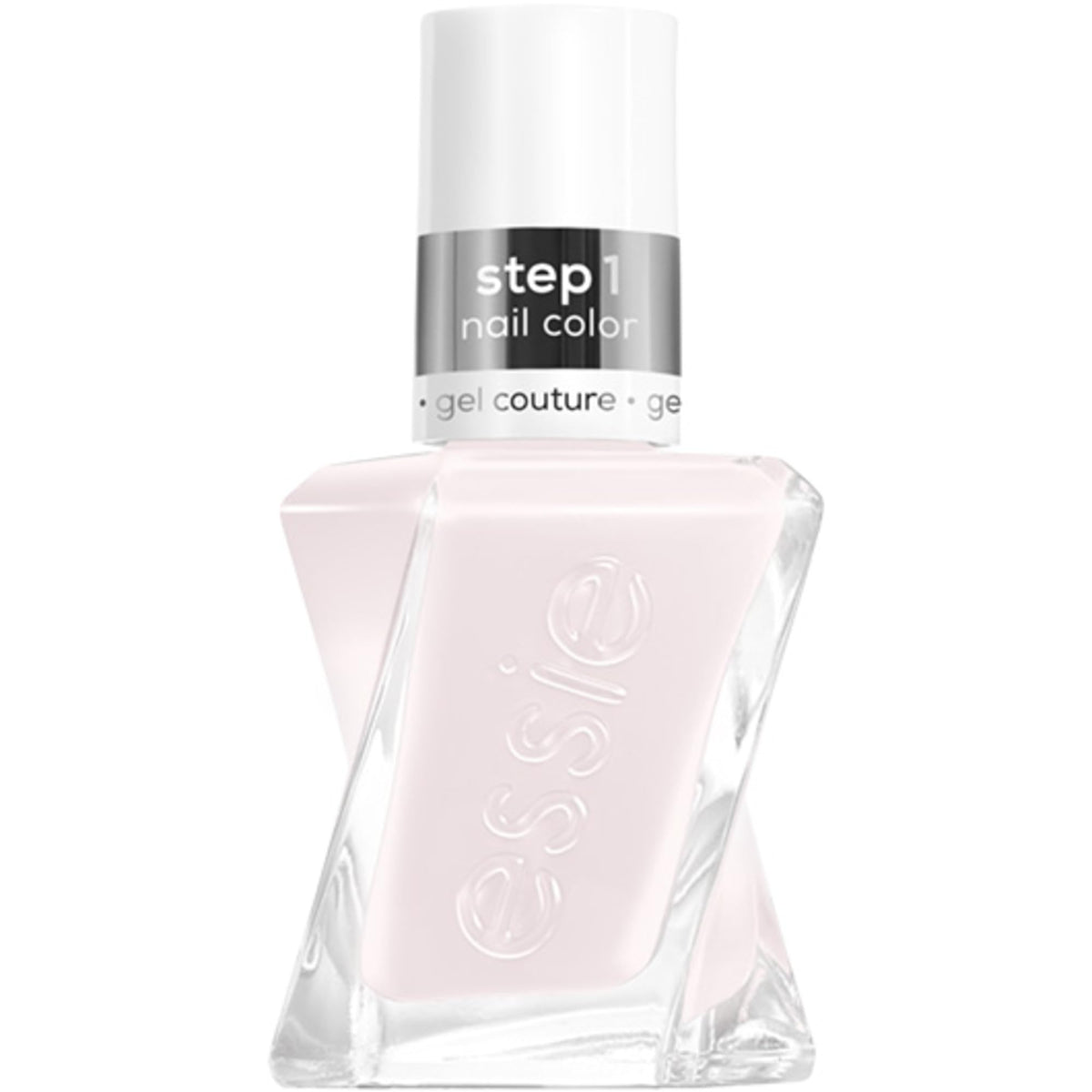 essie gel couture bottle and brush illustrate easy color application for flawless nails.