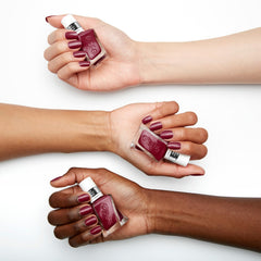 essie Gel Couture steps application demonstrates easy two-step manicure at home