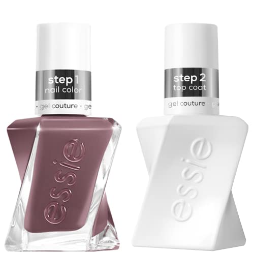 essie Gel Couture two-step instructions visual outlines quick at-home process