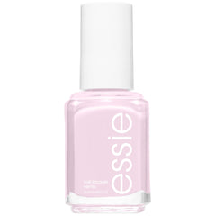 essie glossy-shine-nail-polish shows sheer pink glow for elegant at-home manicures.