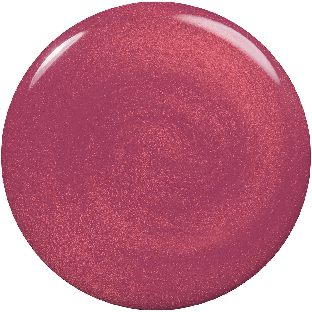 Swatch of Essie mauve-plum shade showing glossy, salon-quality coverage.