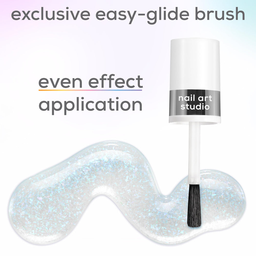 essie Nail Art Studio shimmer pearls close-up for refined pixelated glow.