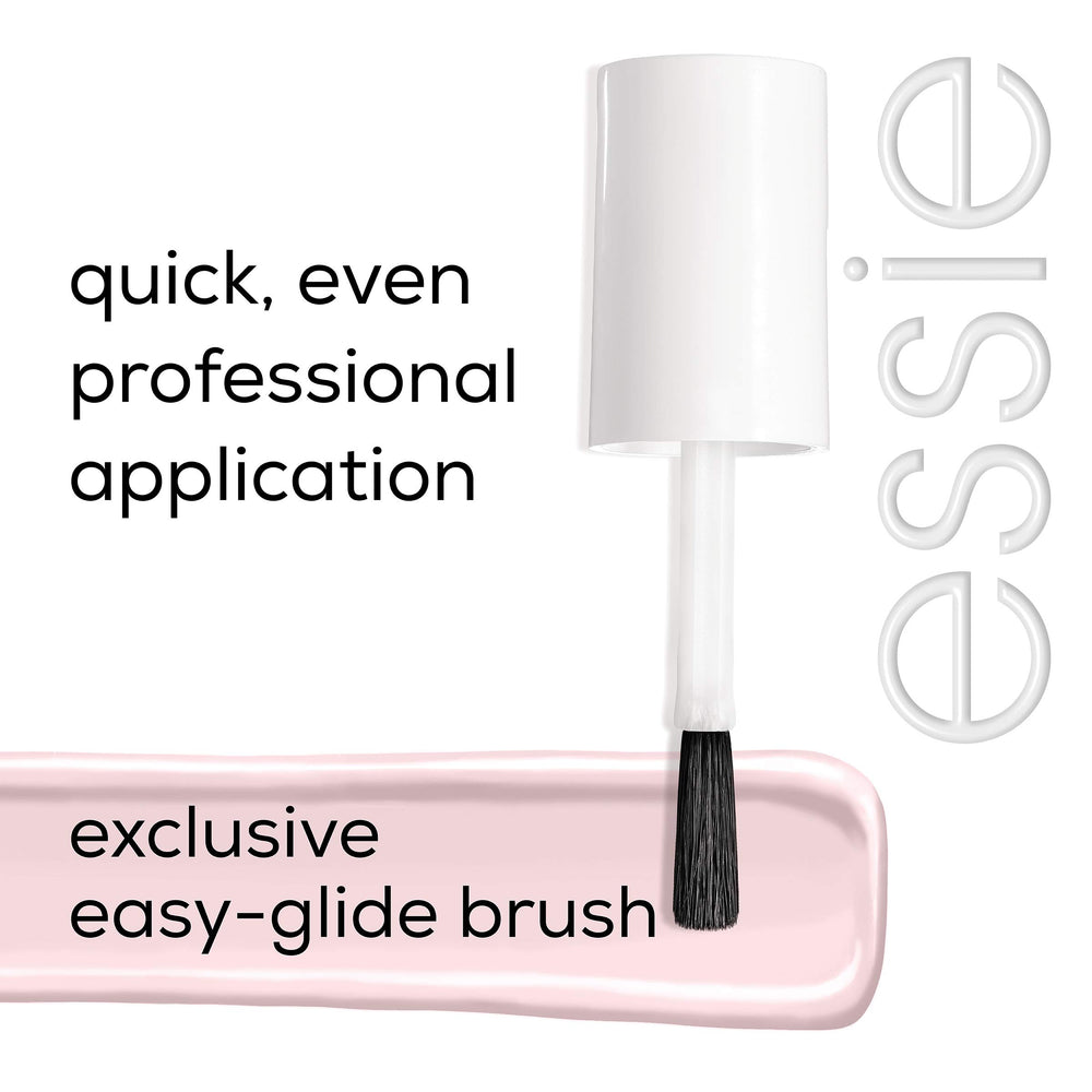 essie Nail Polish In Stitches application tip closeup emphasizes a brush for even coats.