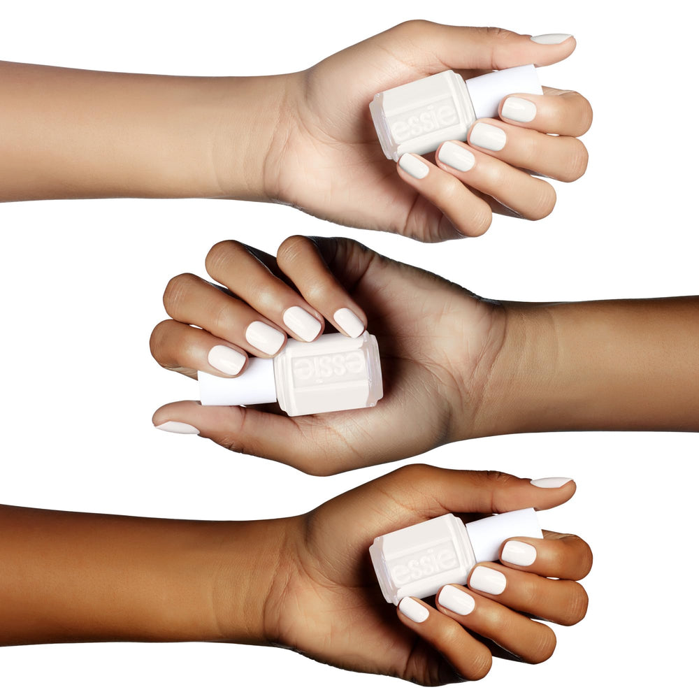 essie salon-quality brush demonstrates quick streak-free coverage