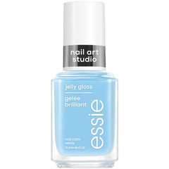 essie Sky Jelly bottle showing translucent blue gloss for buildable art