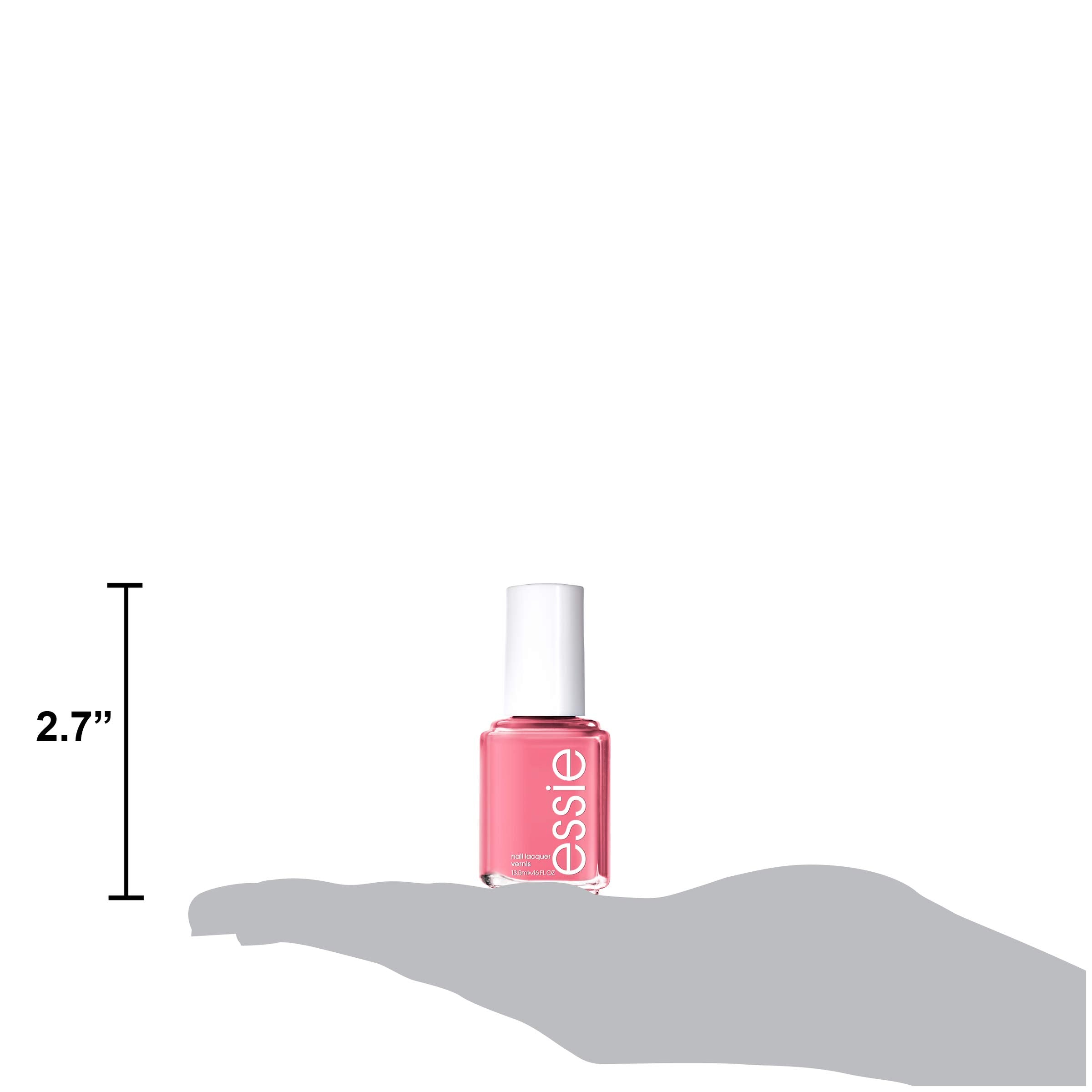 essie vegan-8-free bottle label confirms cruelty-free, chemical-free polish.