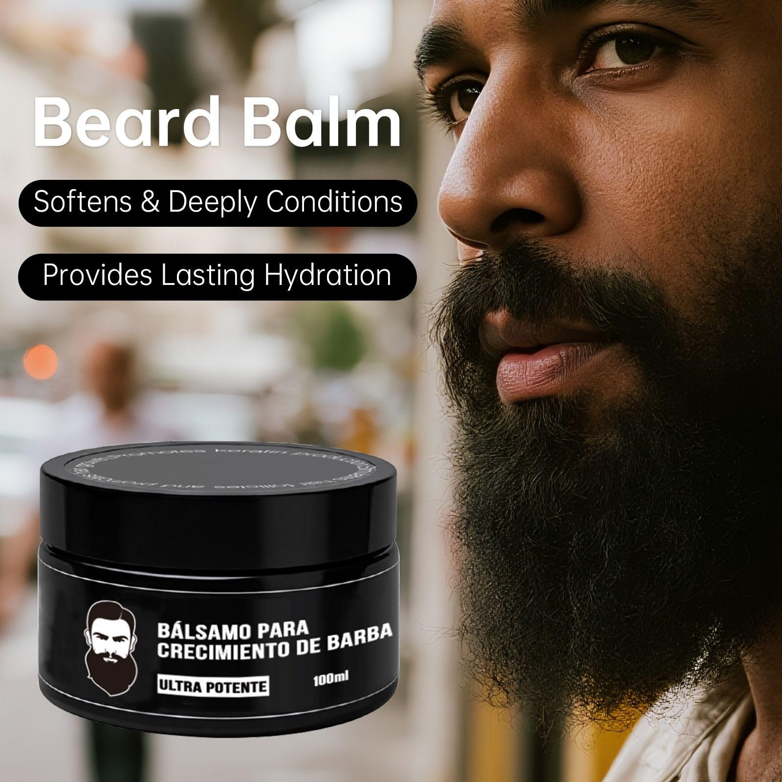 Lightweight non-greasy formula for daily use on beard