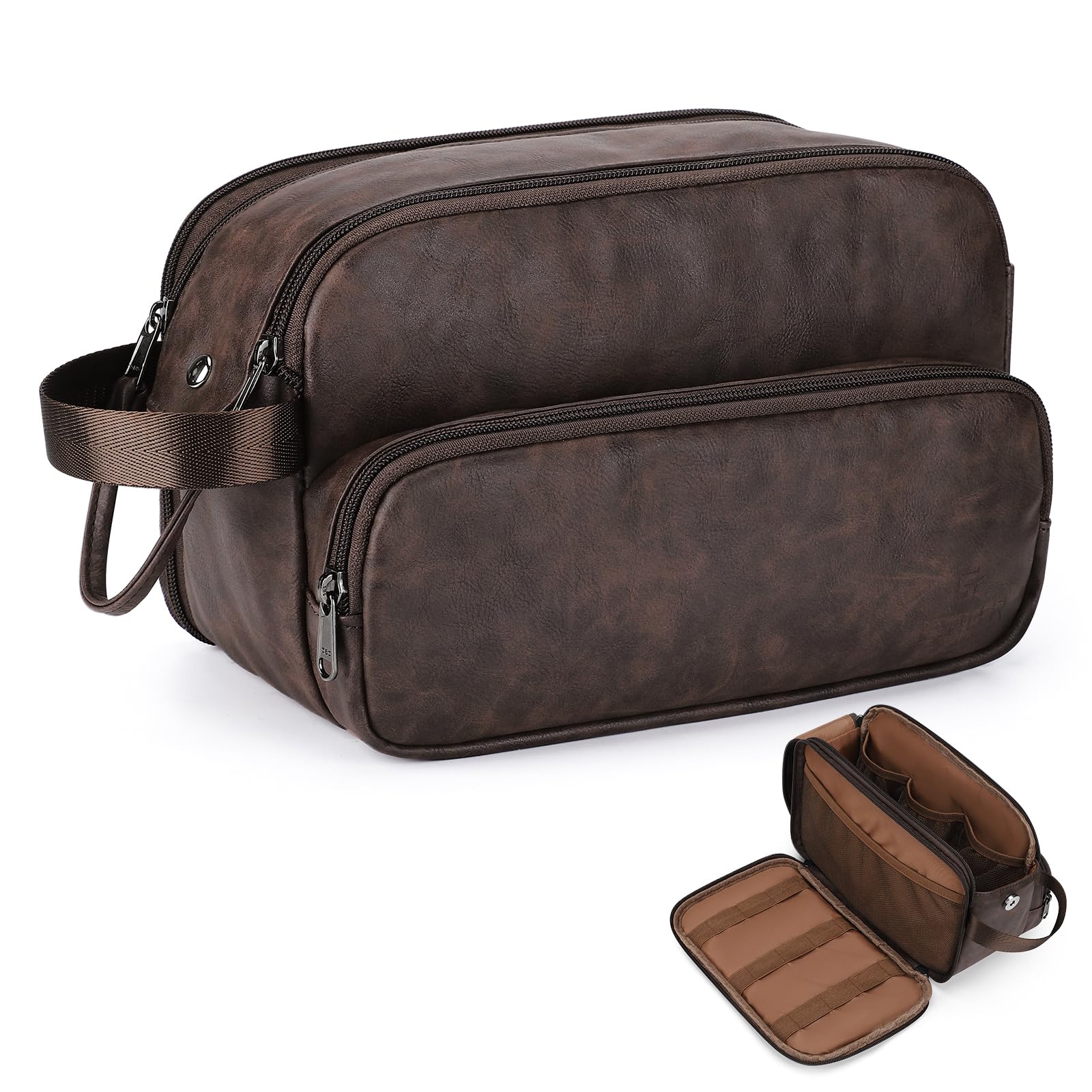 Estour Toiletry Bag showing roll-buckle closure for secure, compact travel organization