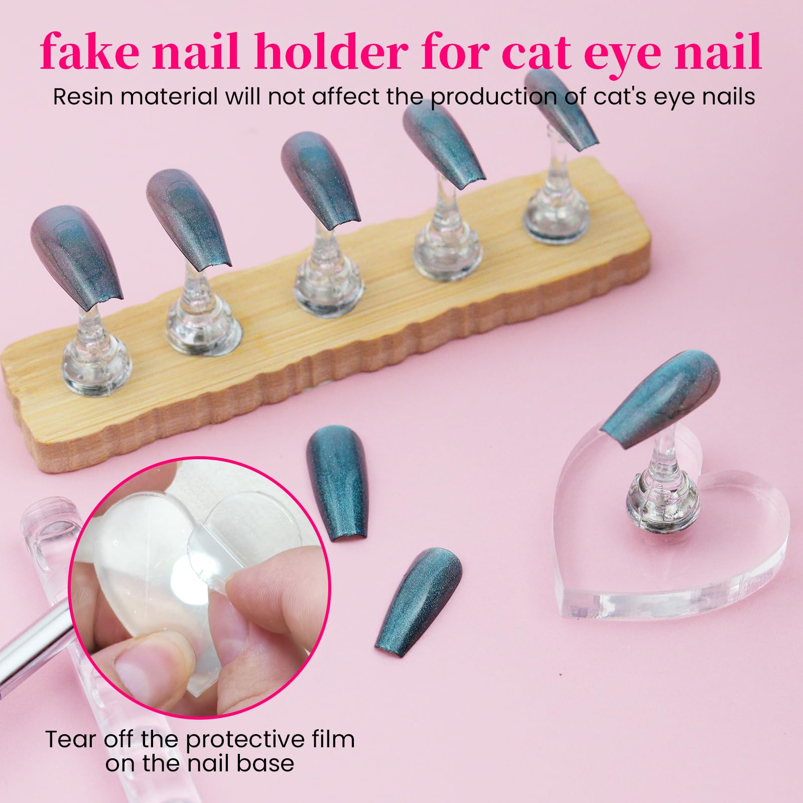 ESUOHYM nail art display table setup keeps designs organized and ready for clients.