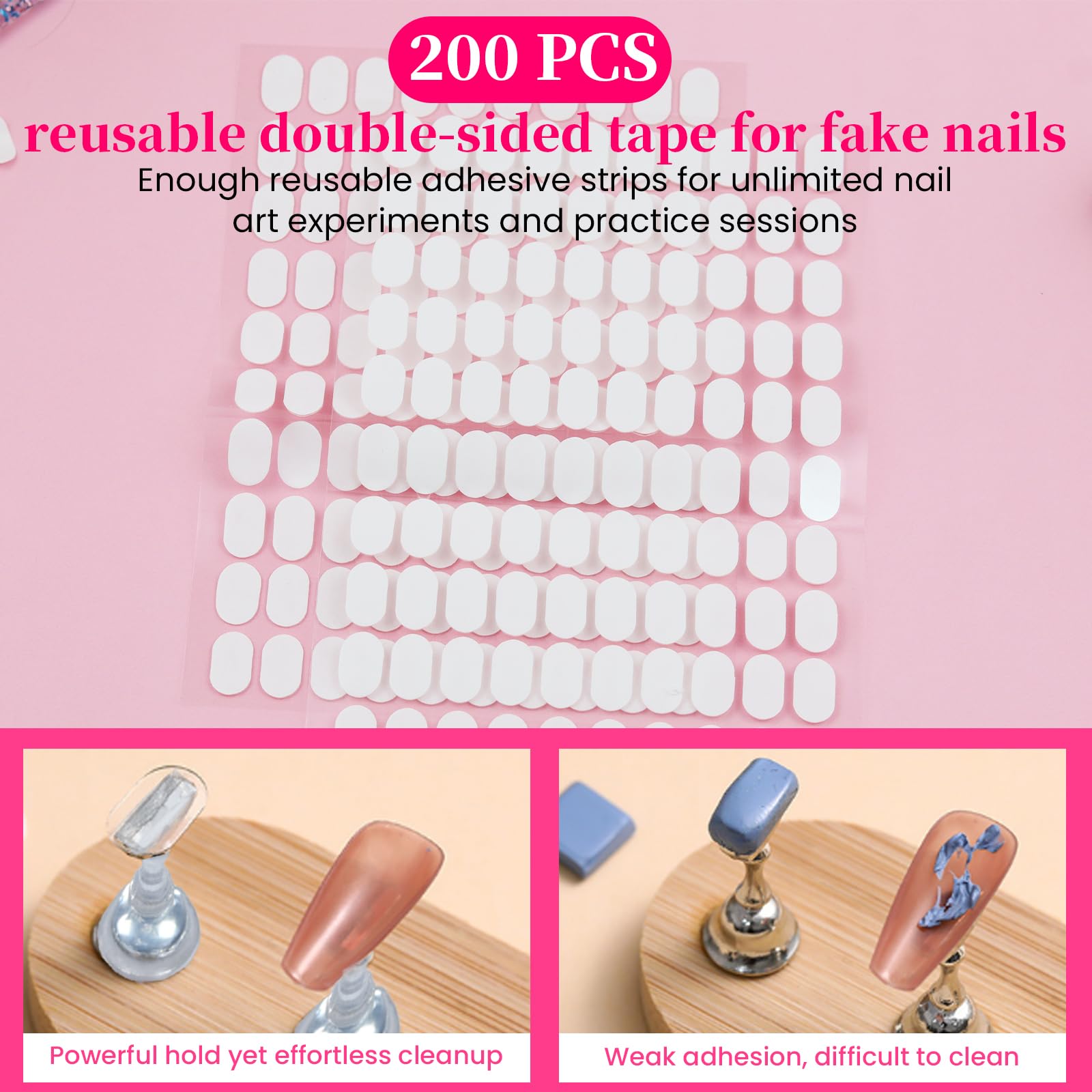 ESUOHYM nail design tools base supports varied nail shapes for practice.