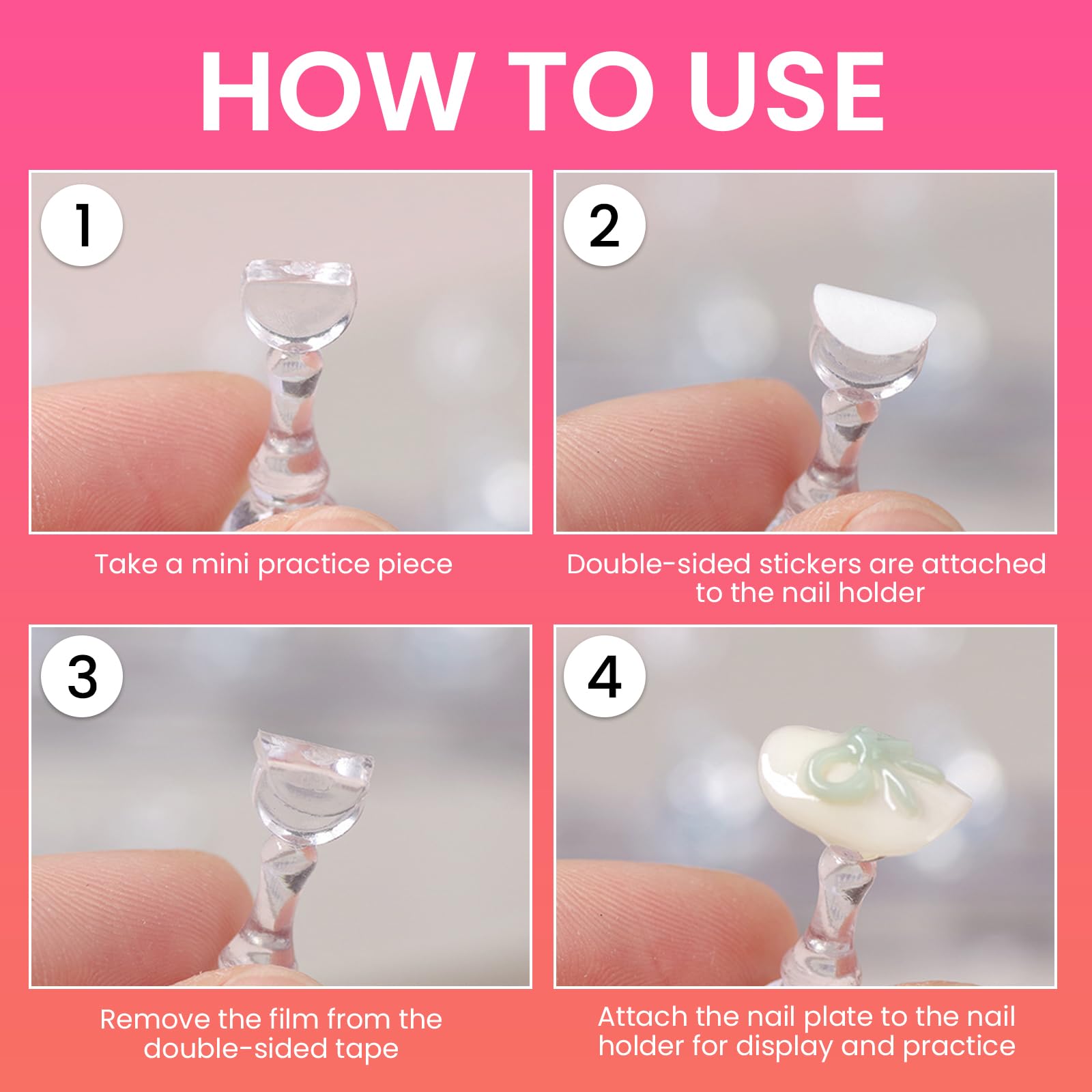ESUOHYM acrylic nail-art base supports complex designs under UV drying