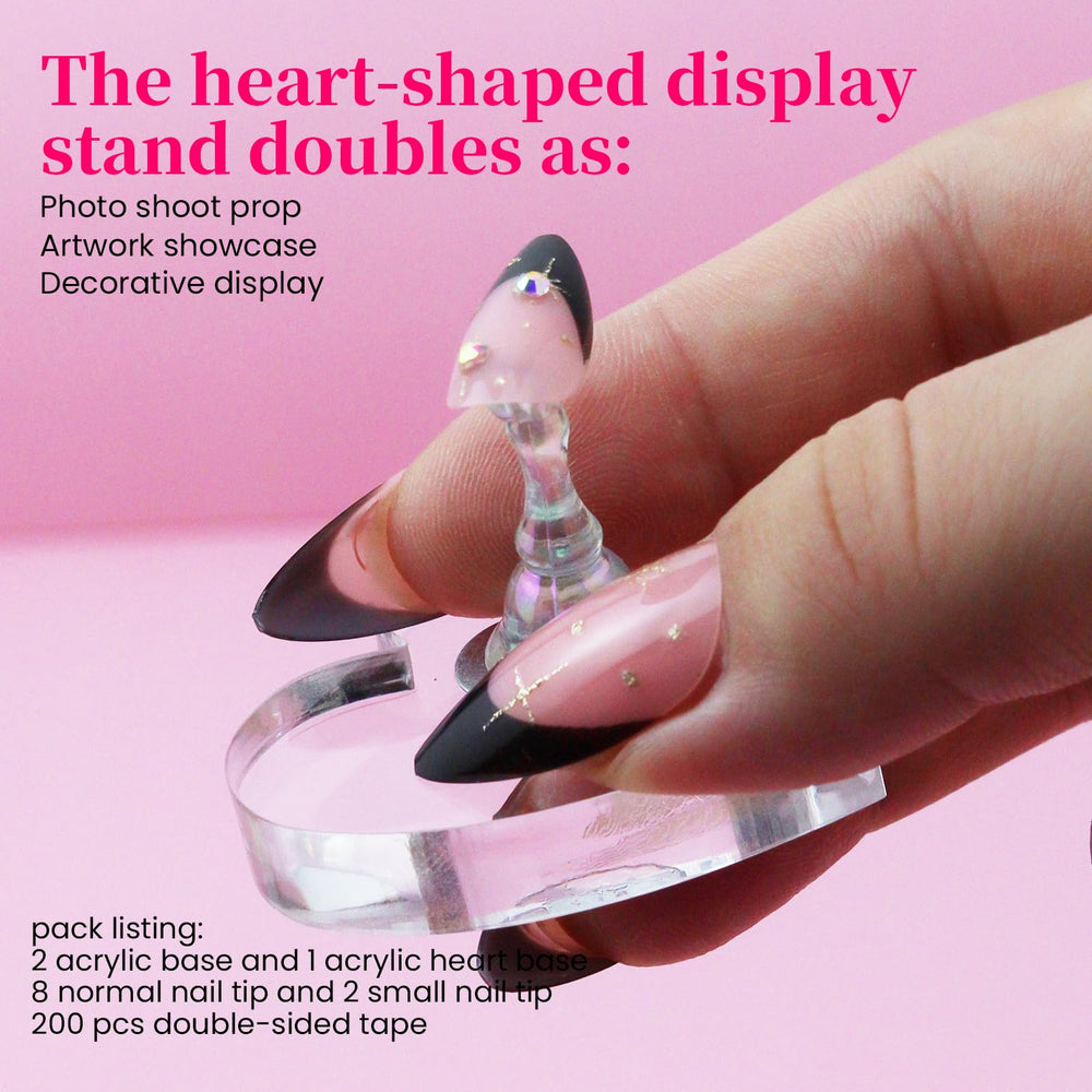 ESUOHYM Acrylic nail art stands collection offers durable display options