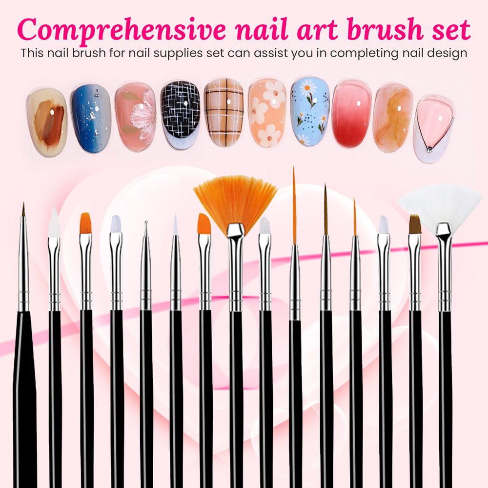 ESUOHYM builder gel brush in use for smooth gel application.