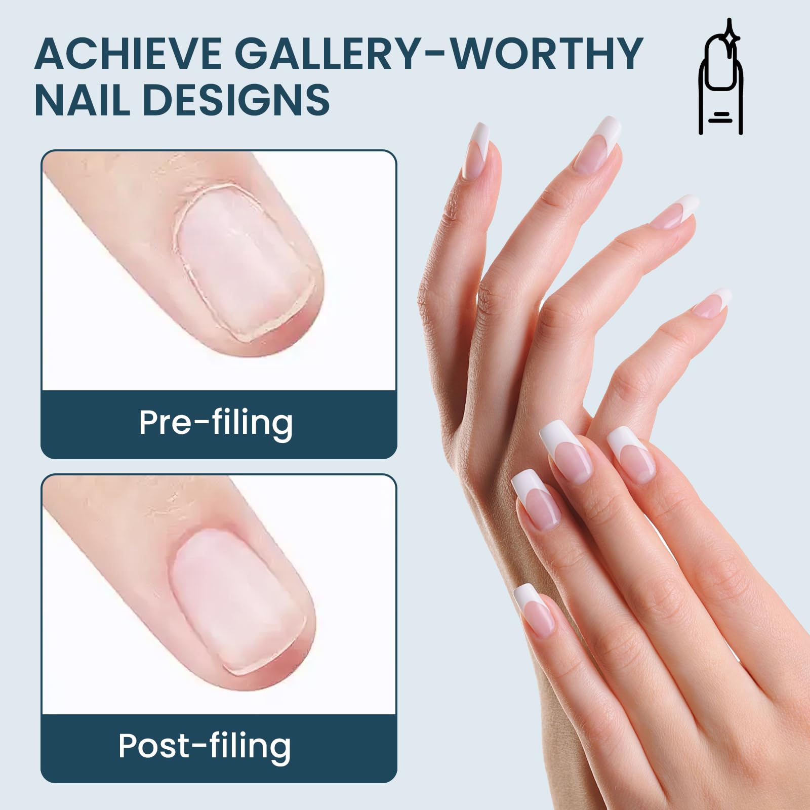 ESUOHYM round tapered cuticle bit for efficient lift and tidy edges