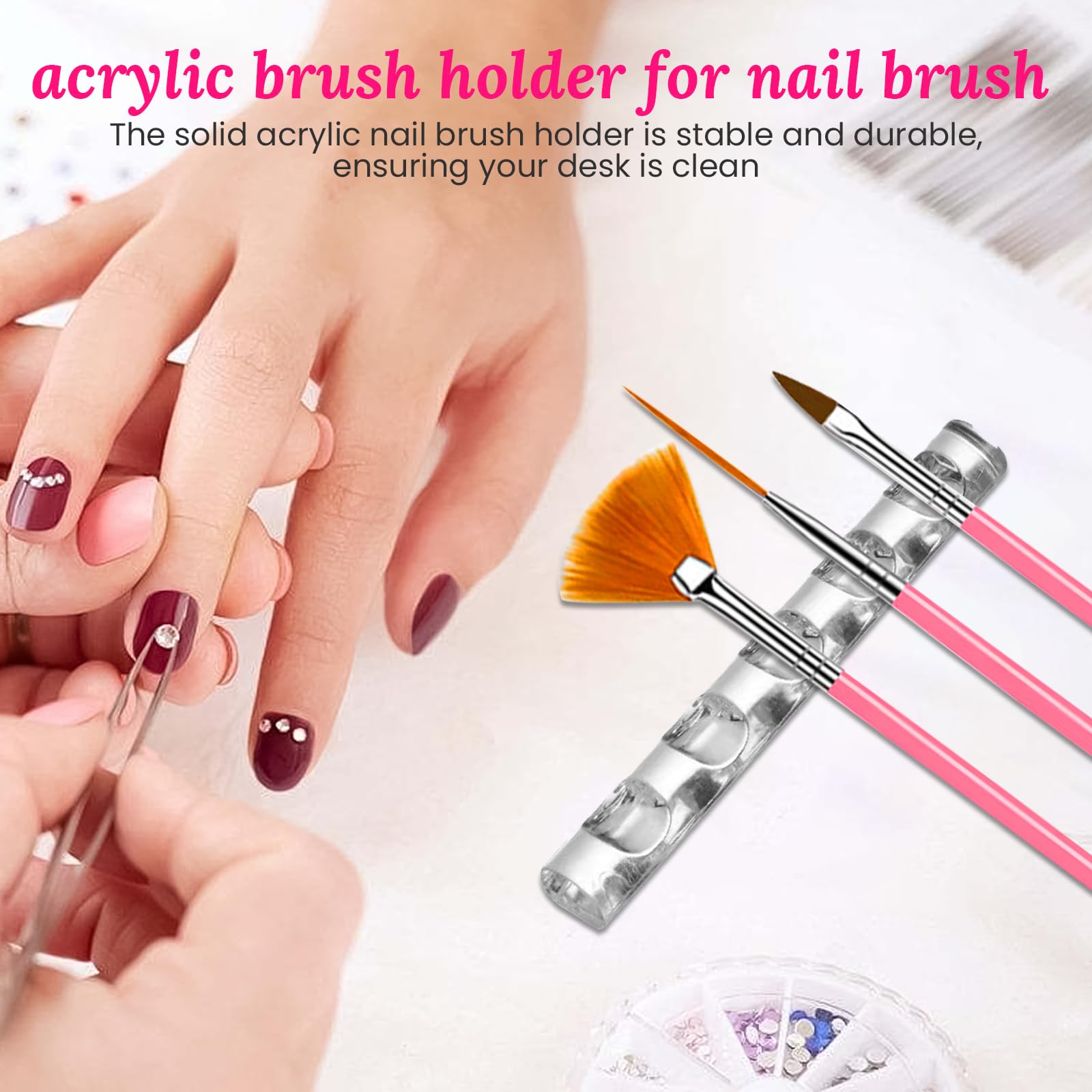 ESUOHYM salon DIY nail art kit displayed for home and professional use.